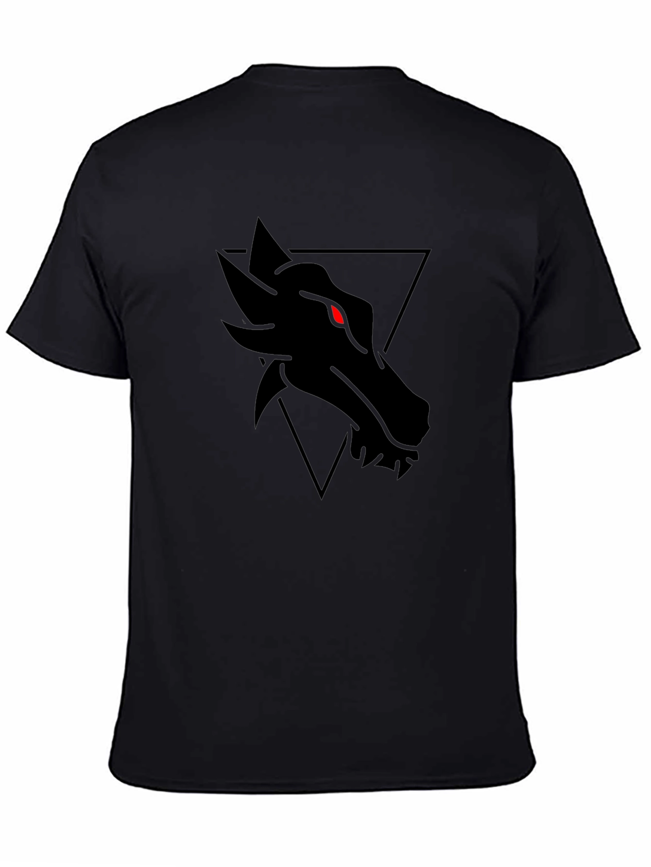 Mens Black Dragon Graphic Tee