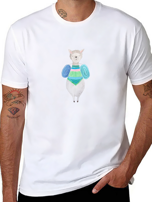 Knitting Alpaca T-Shirt - Unique Design