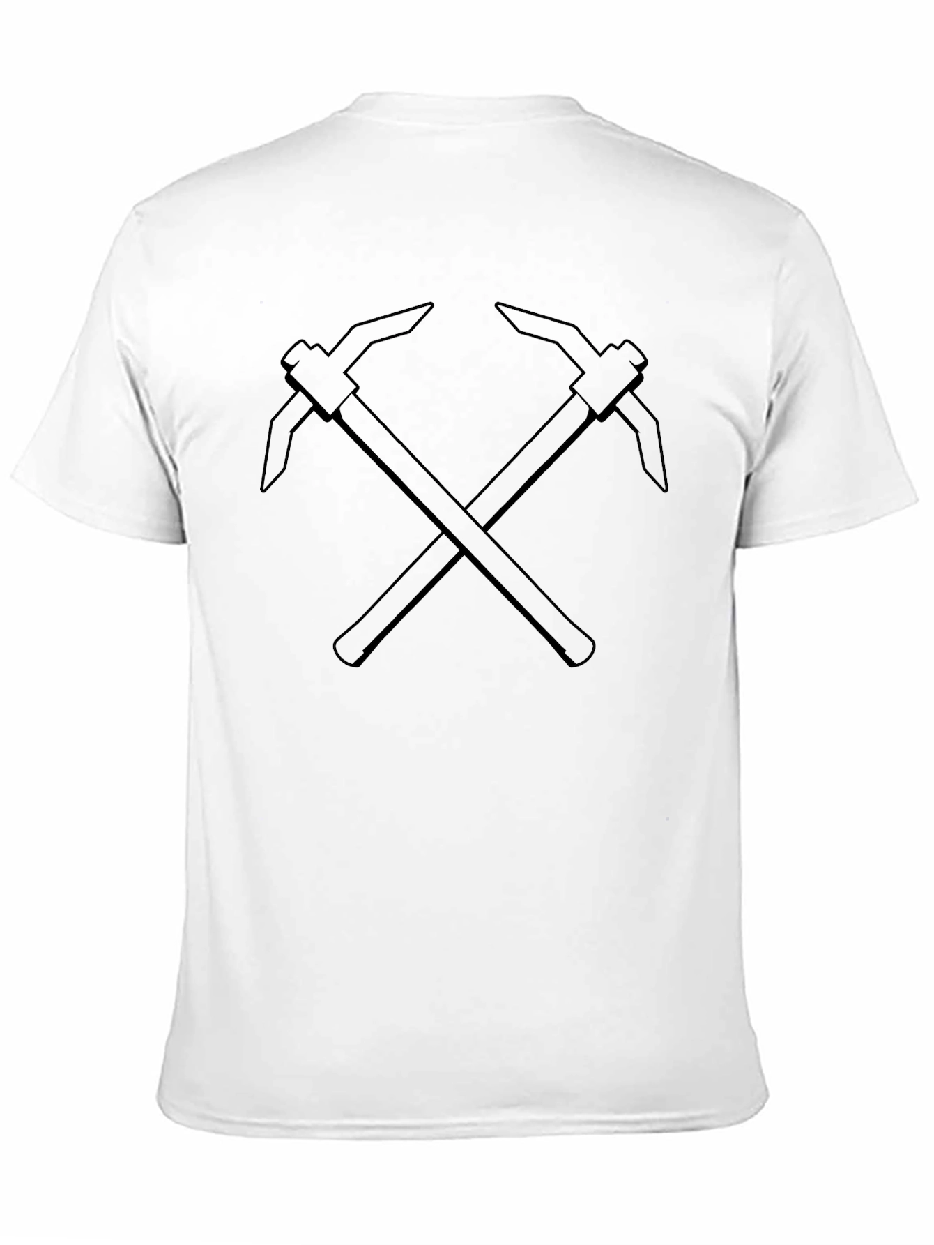 Crossed Pickaxes Black Graphic Tee
