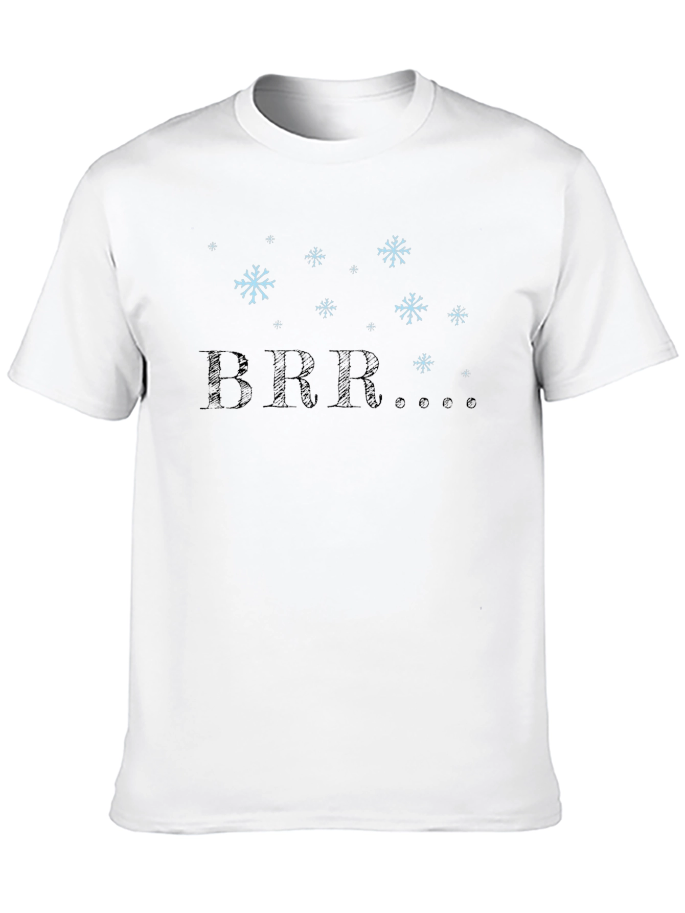 Winter BRR Snowflake Graphic Tee - Black