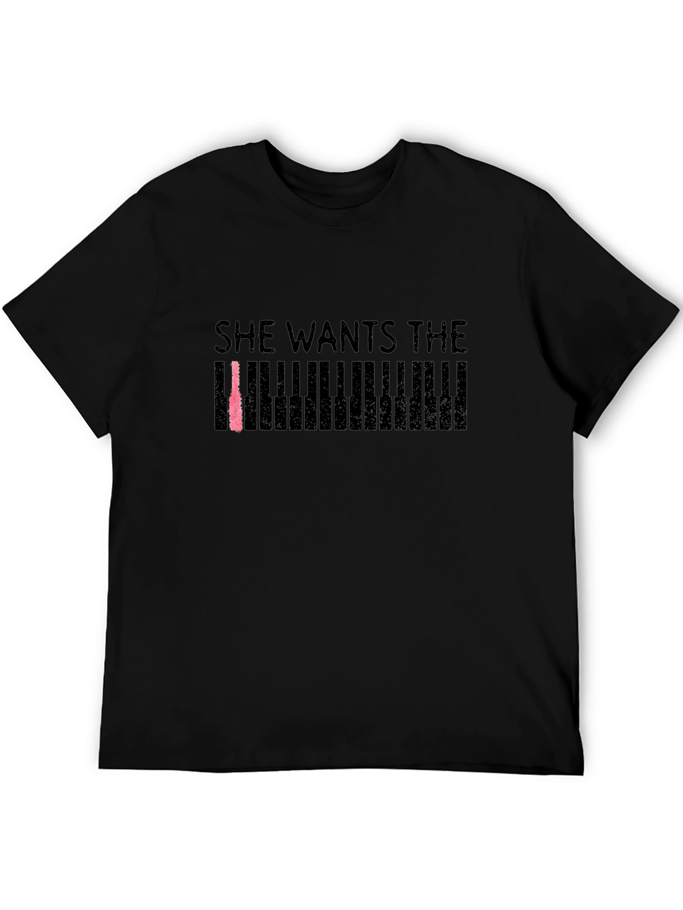 She Wants The Piano T-Shirt - Black