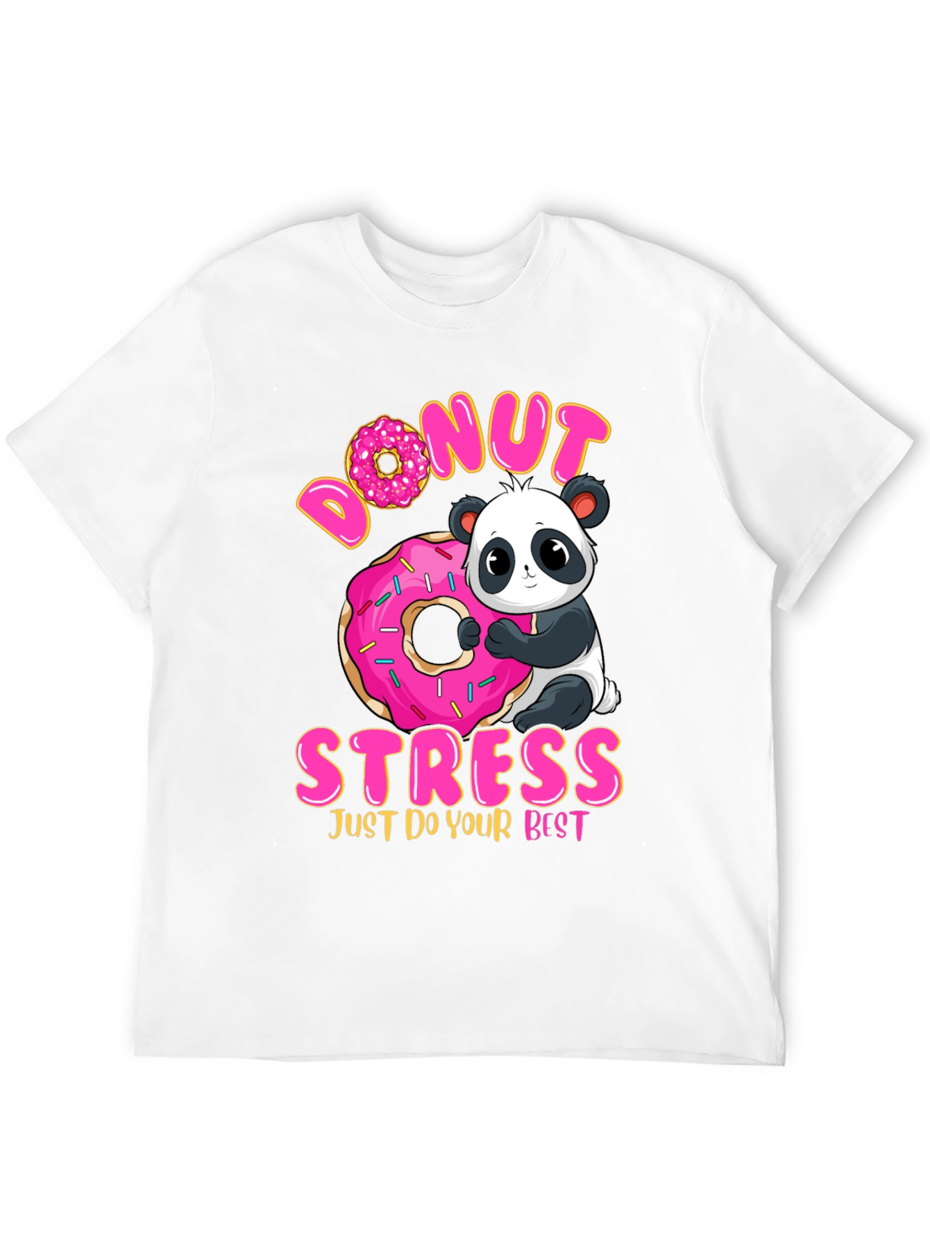 Donut Stress Panda Graphic Tee