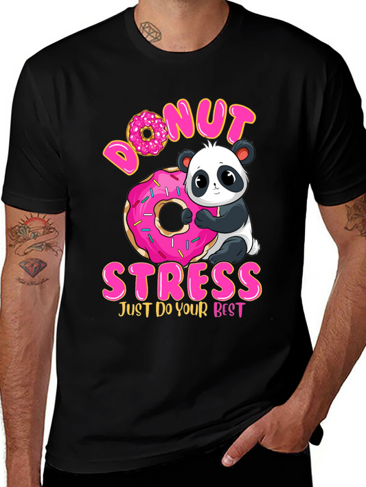 Donut Stress Panda Graphic Tee