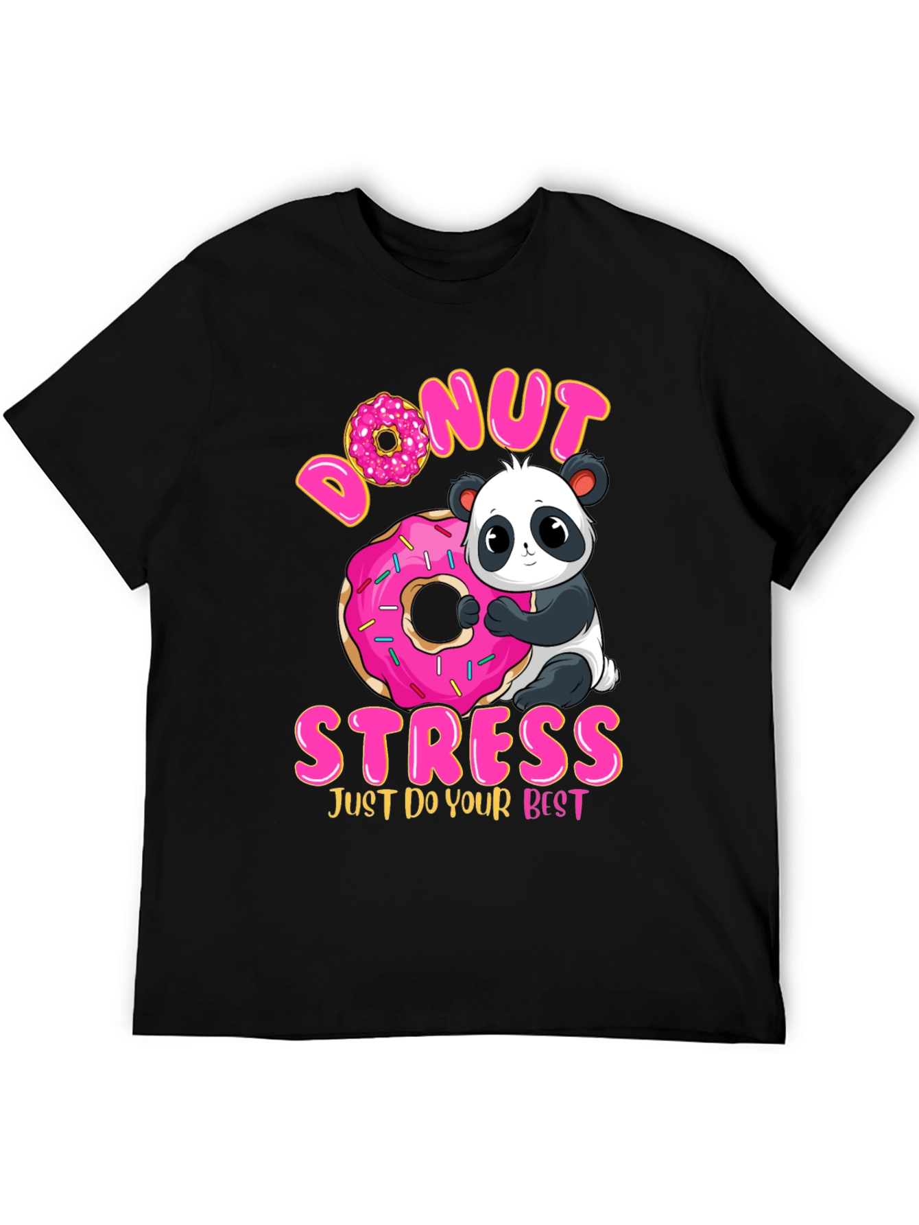 Donut Stress Panda Graphic Tee