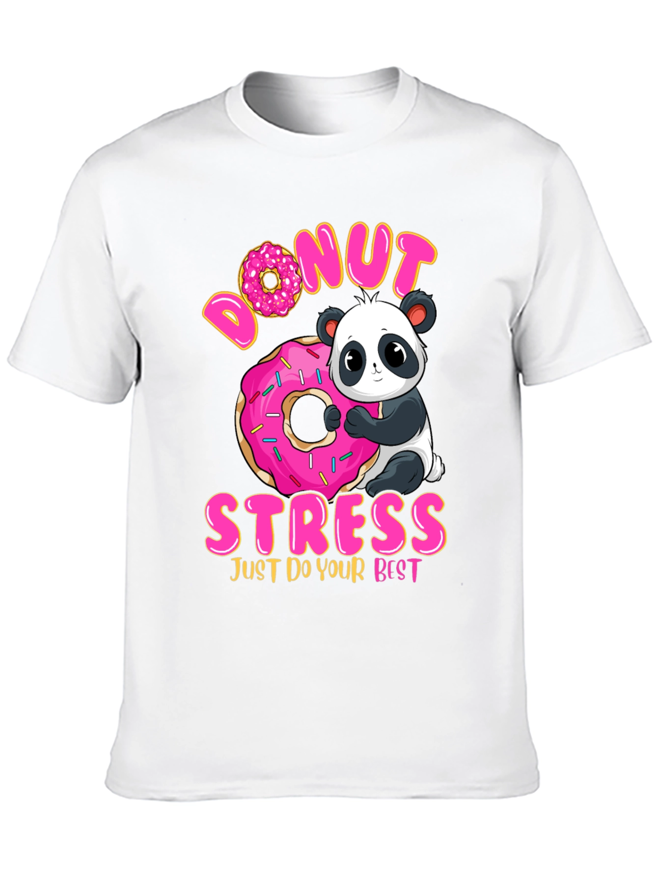 Donut Stress Panda Graphic Tee
