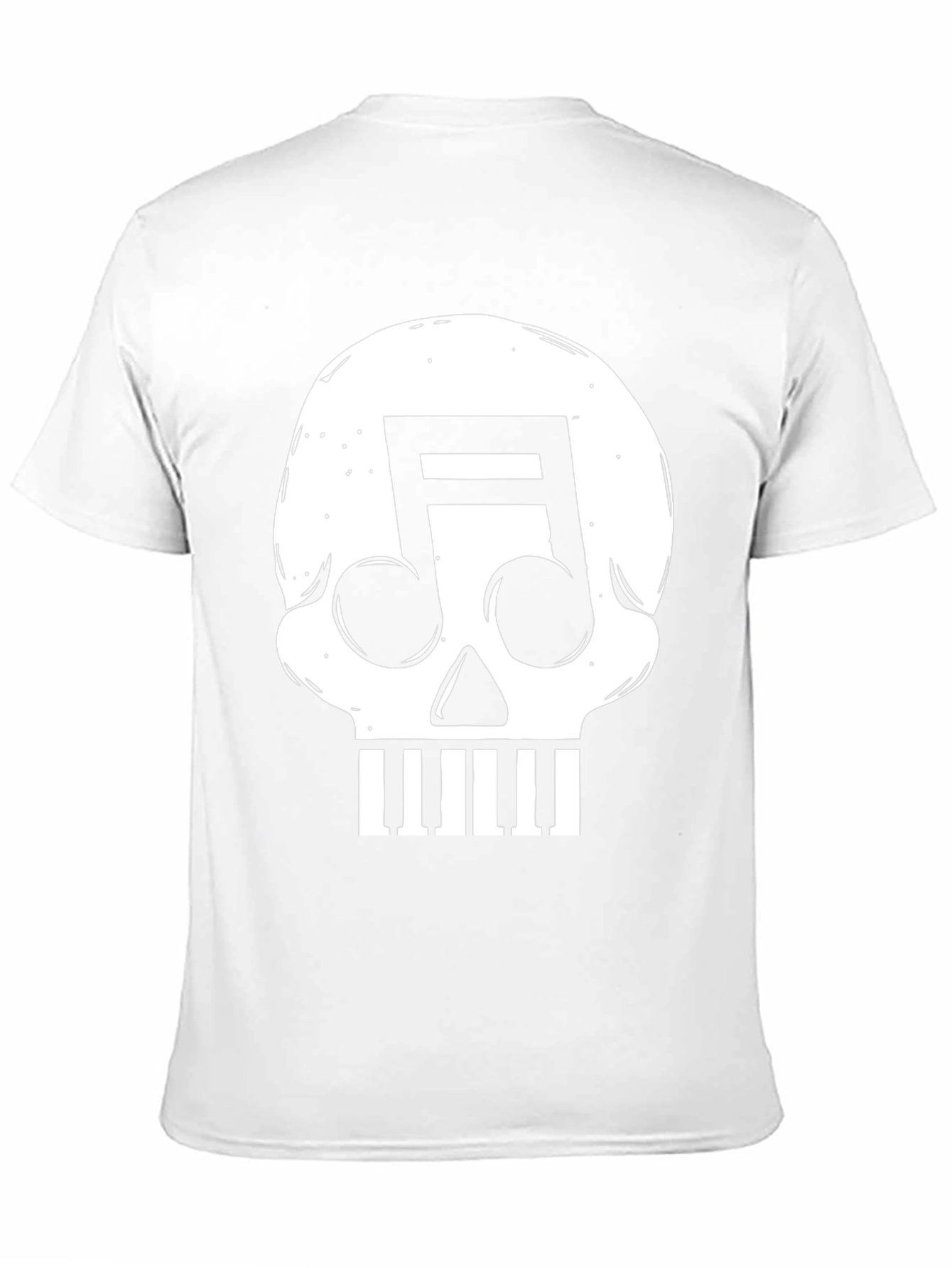 Music Skull Graphic T-Shirt - Rocker Style