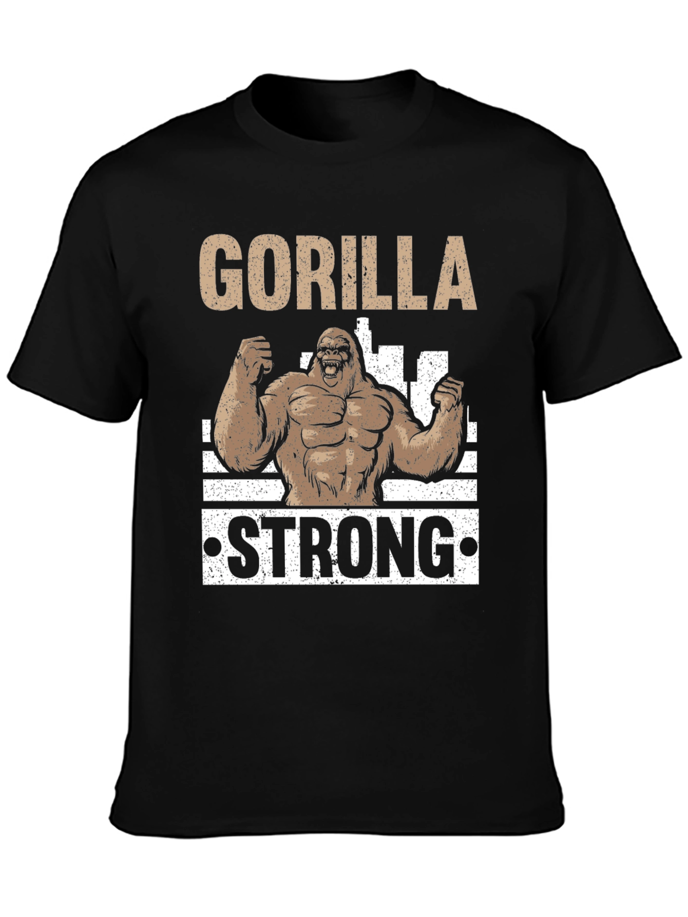 Gorilla Strong Black T-Shirt