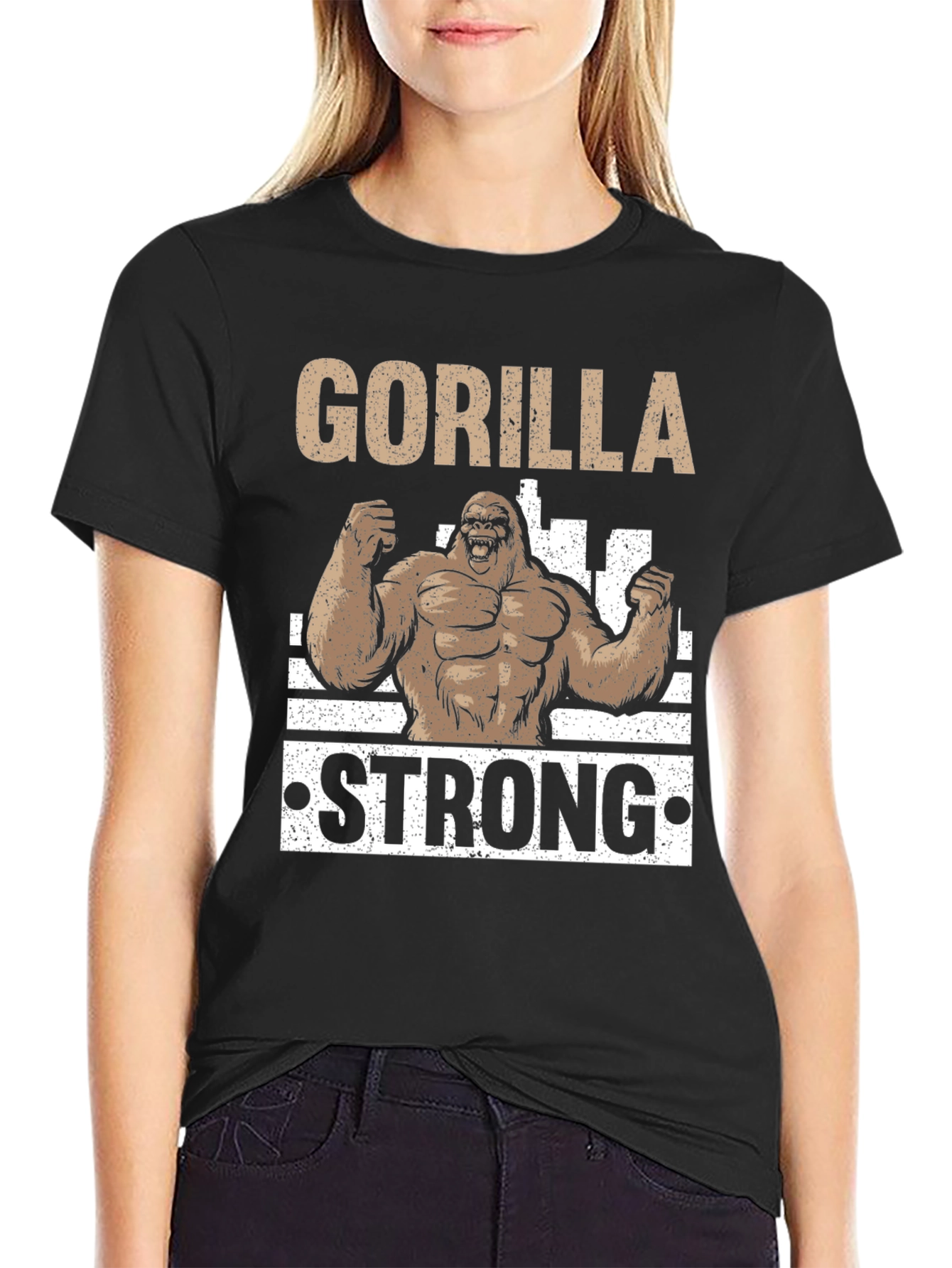 Gorilla Strong Black T-Shirt