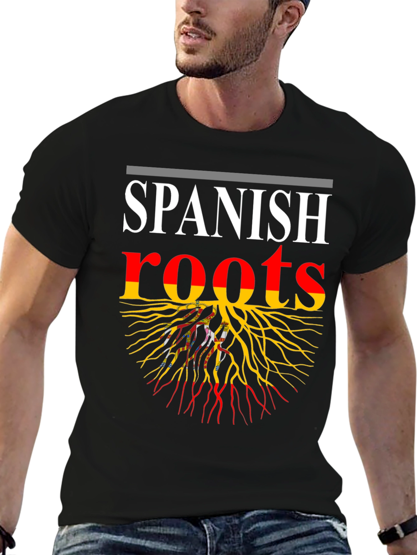 Spanish Roots Graphic Tee - Black