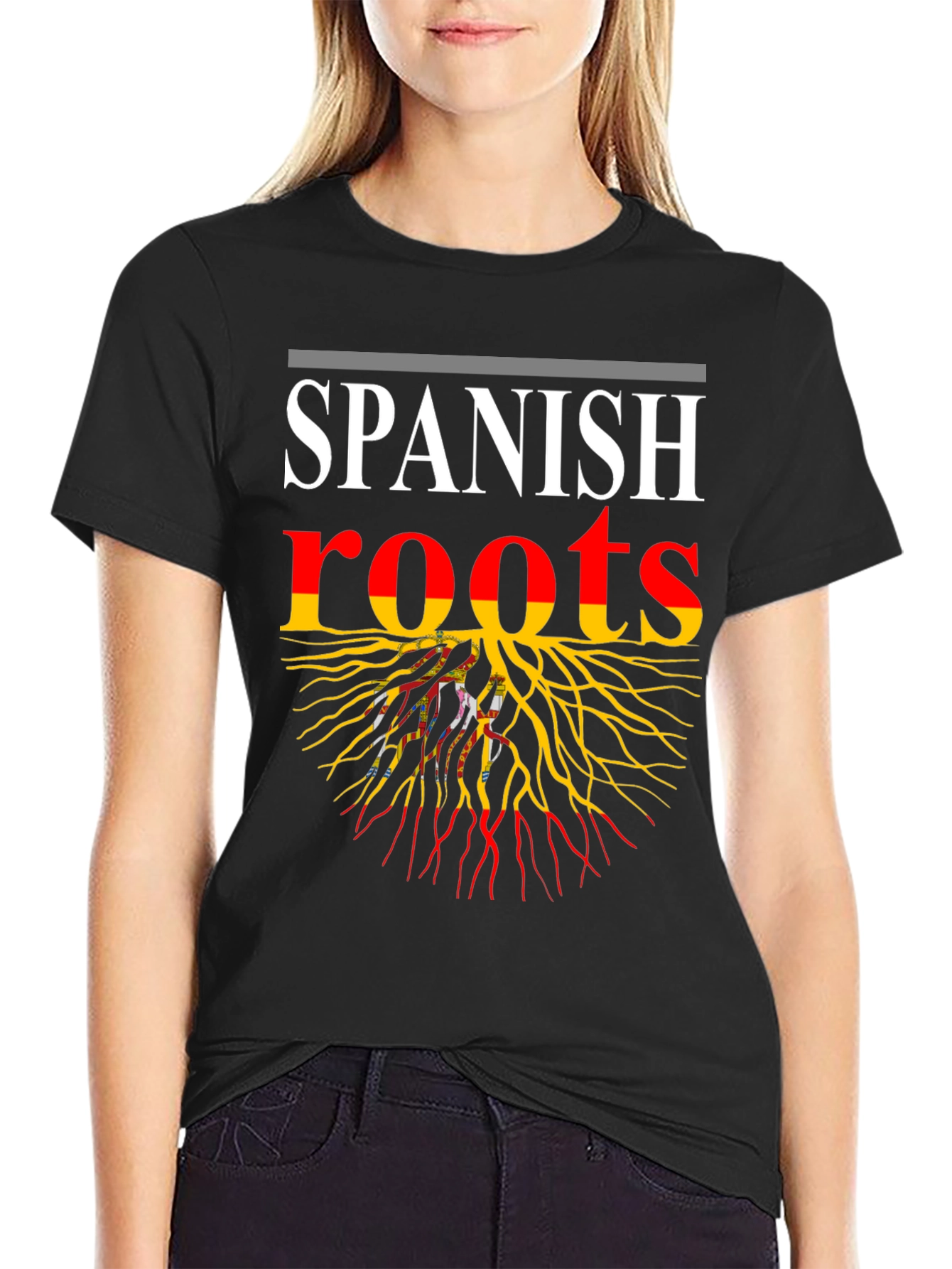Spanish Roots Graphic Tee - Black