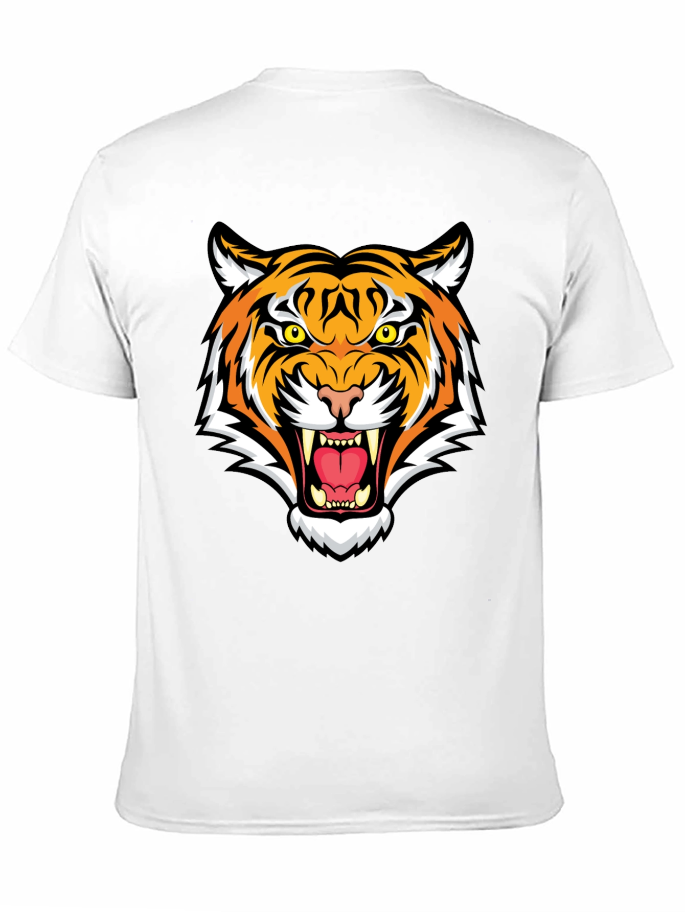 Fierce Tiger Graphic Tee - Black Cotton Blend