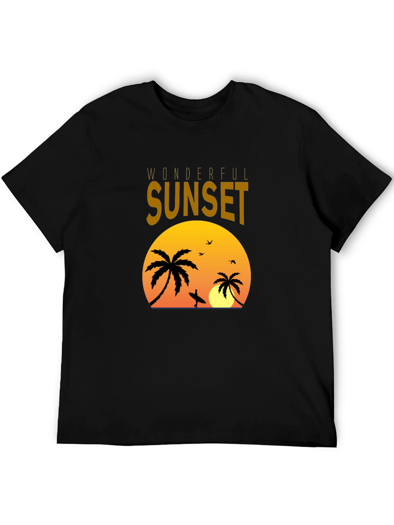 Sunset Palms Graphic Tee - Tropical Vibe
