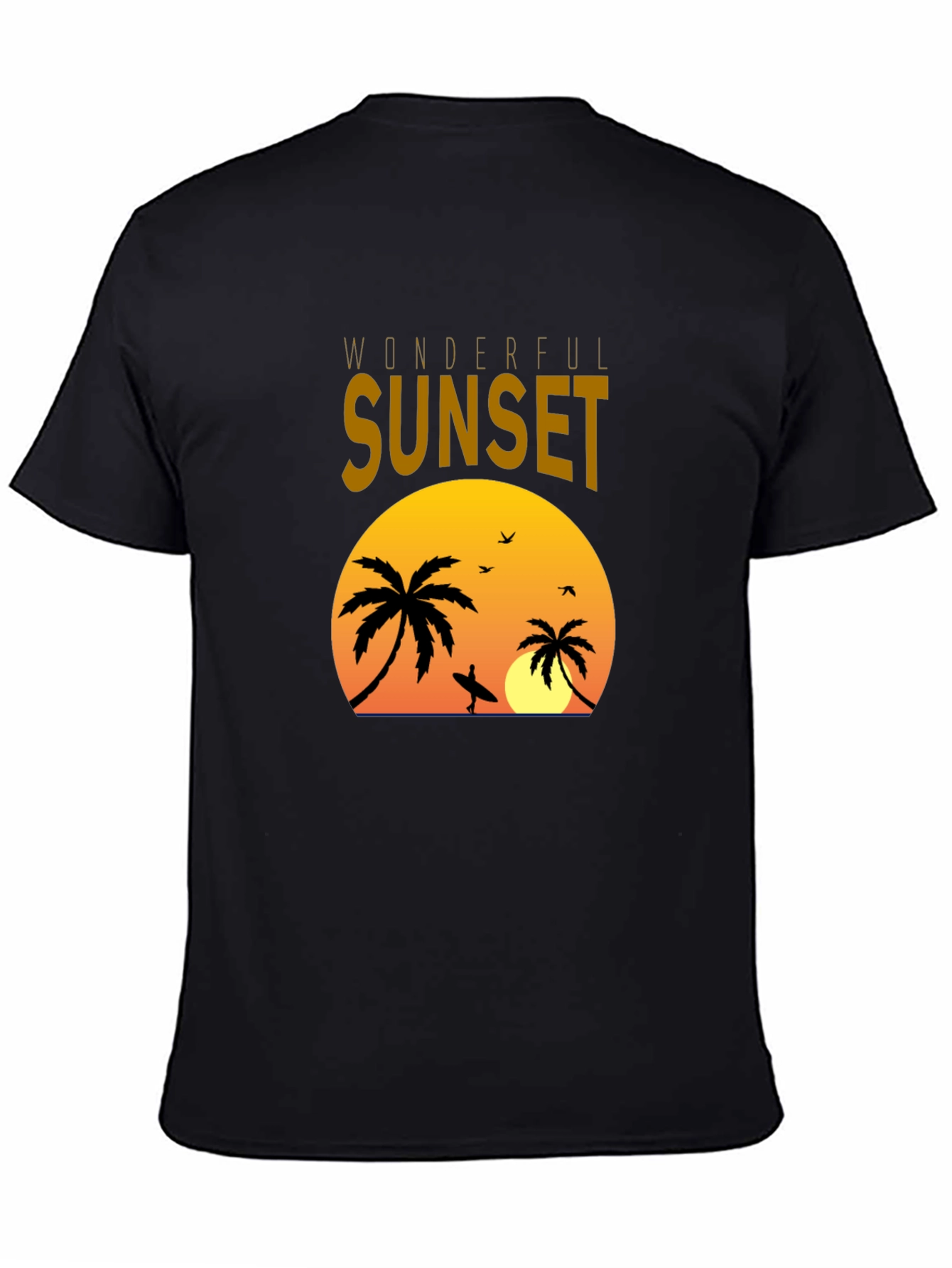Sunset Palms Graphic Tee - Tropical Vibe