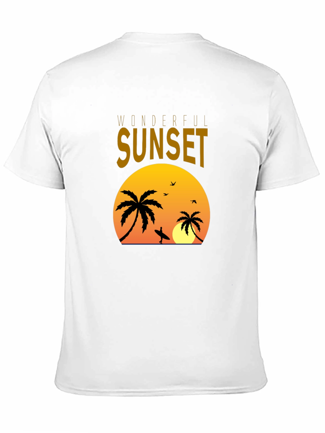 Sunset Palms Graphic Tee - Tropical Vibe