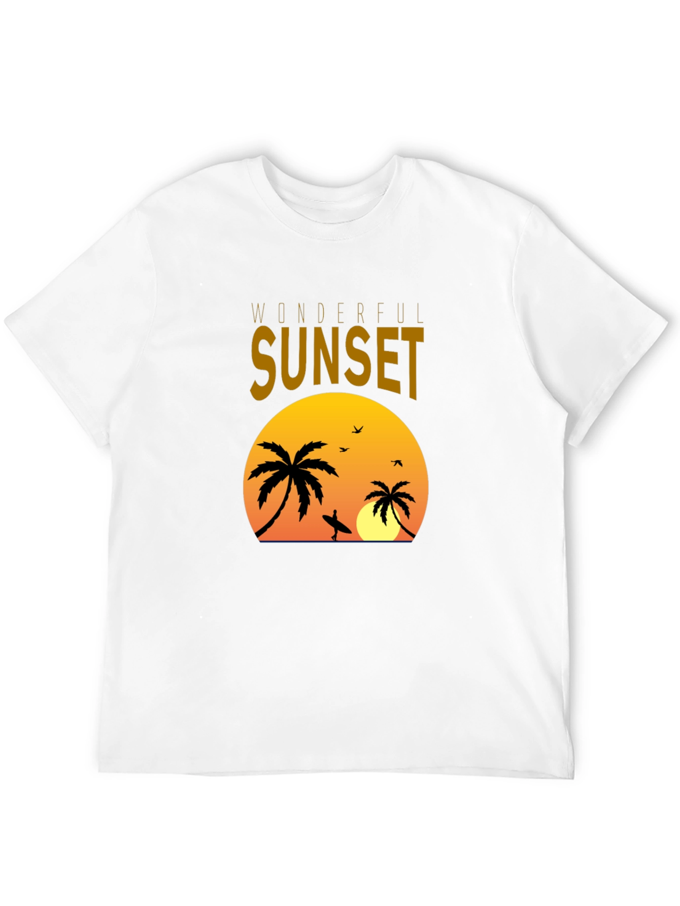 Sunset Palms Graphic Tee - Tropical Vibe