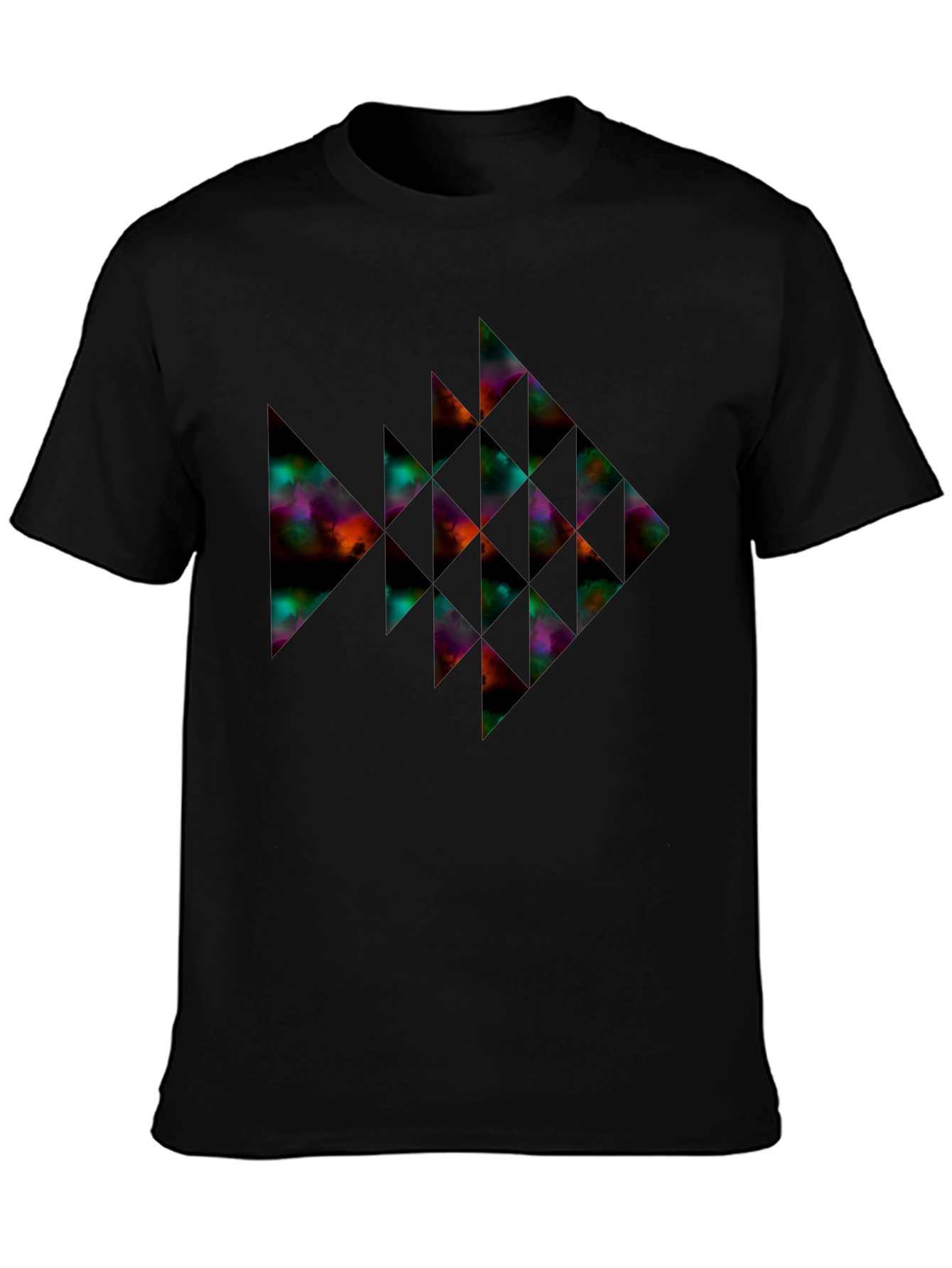 Geometric Fish Graphic Tee - Modern Style