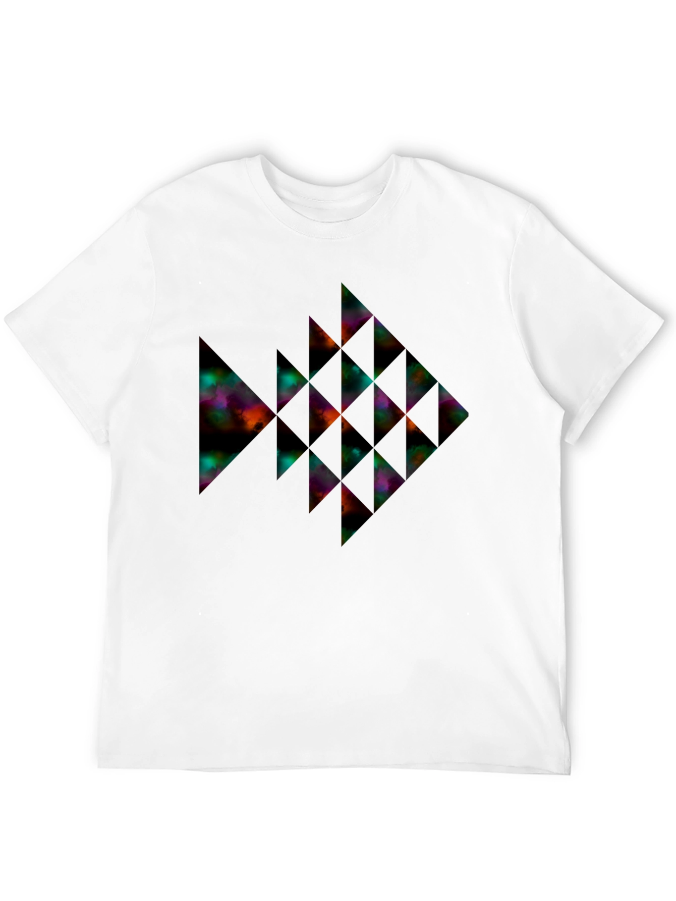 Geometric Fish Graphic Tee - Modern Style
