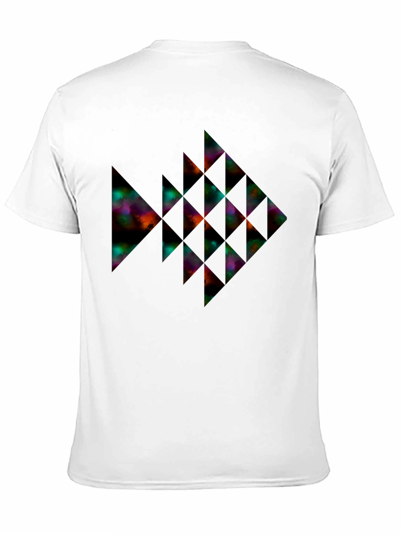 Geometric Fish Graphic Tee - Modern Style