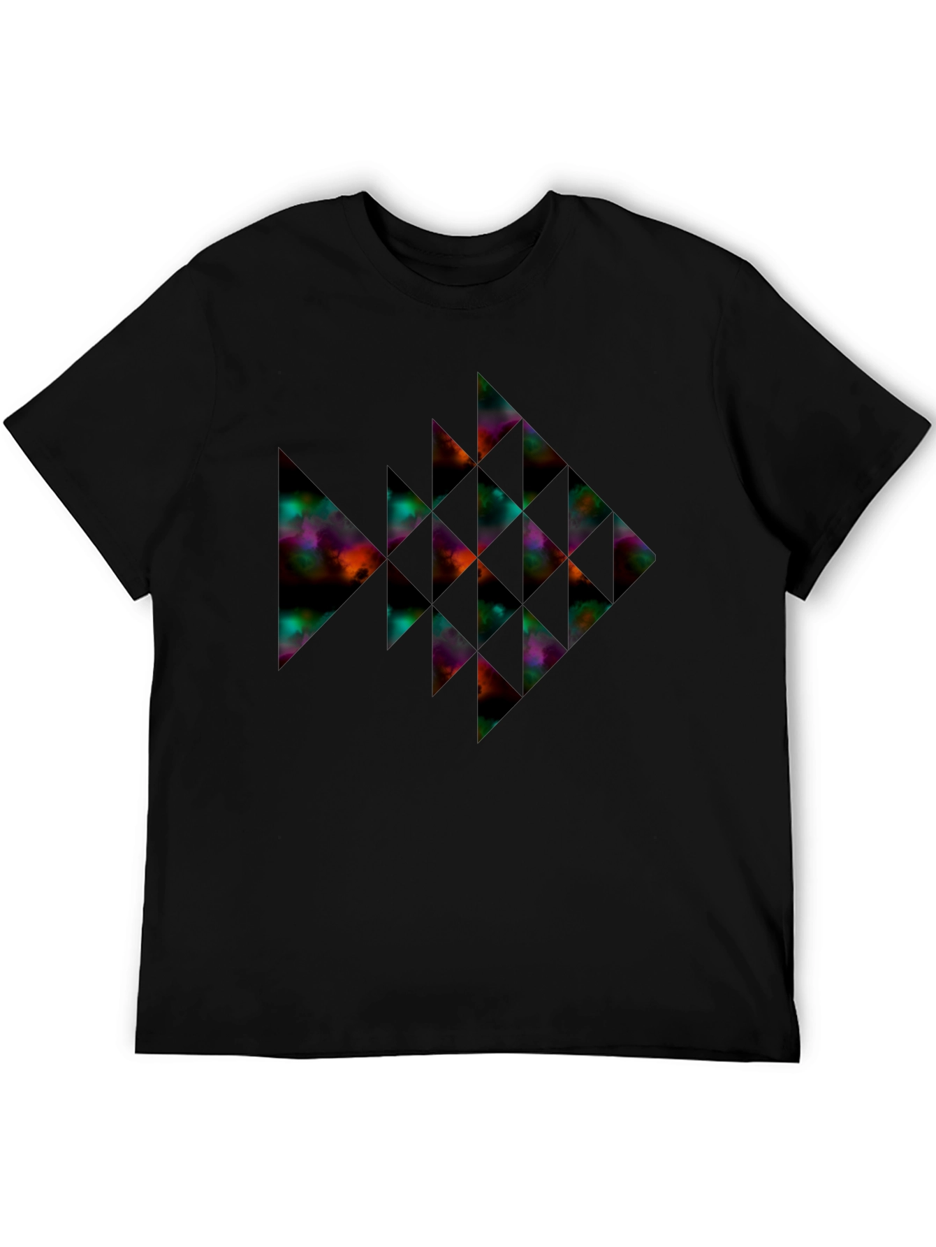 Geometric Fish Graphic Tee - Modern Style