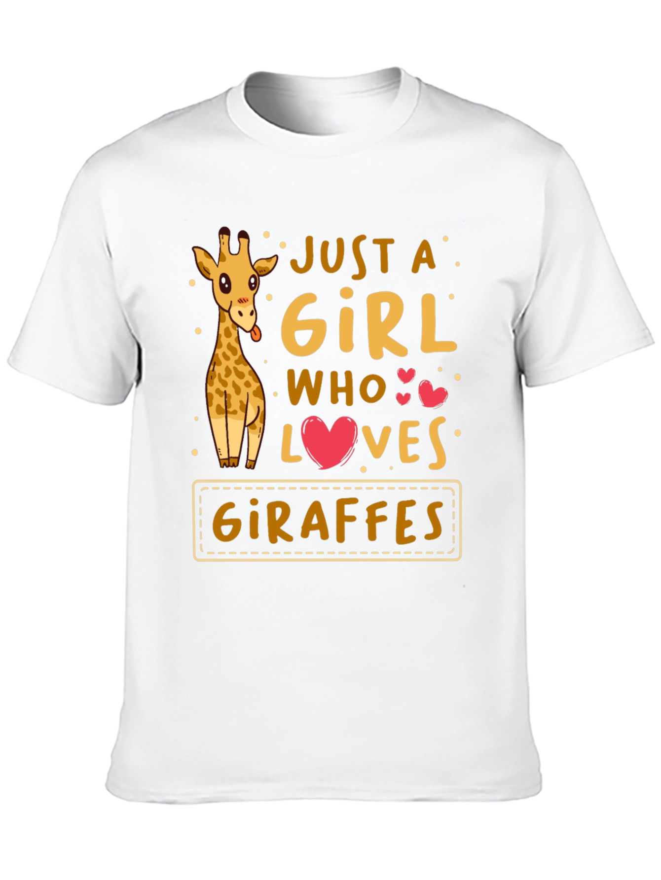 Just a Girl Who Loves Giraffes T-Shirt