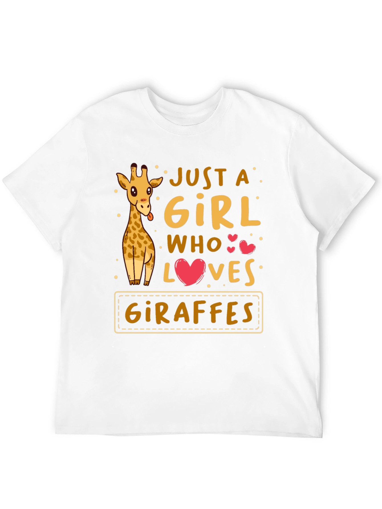Just a Girl Who Loves Giraffes T-Shirt