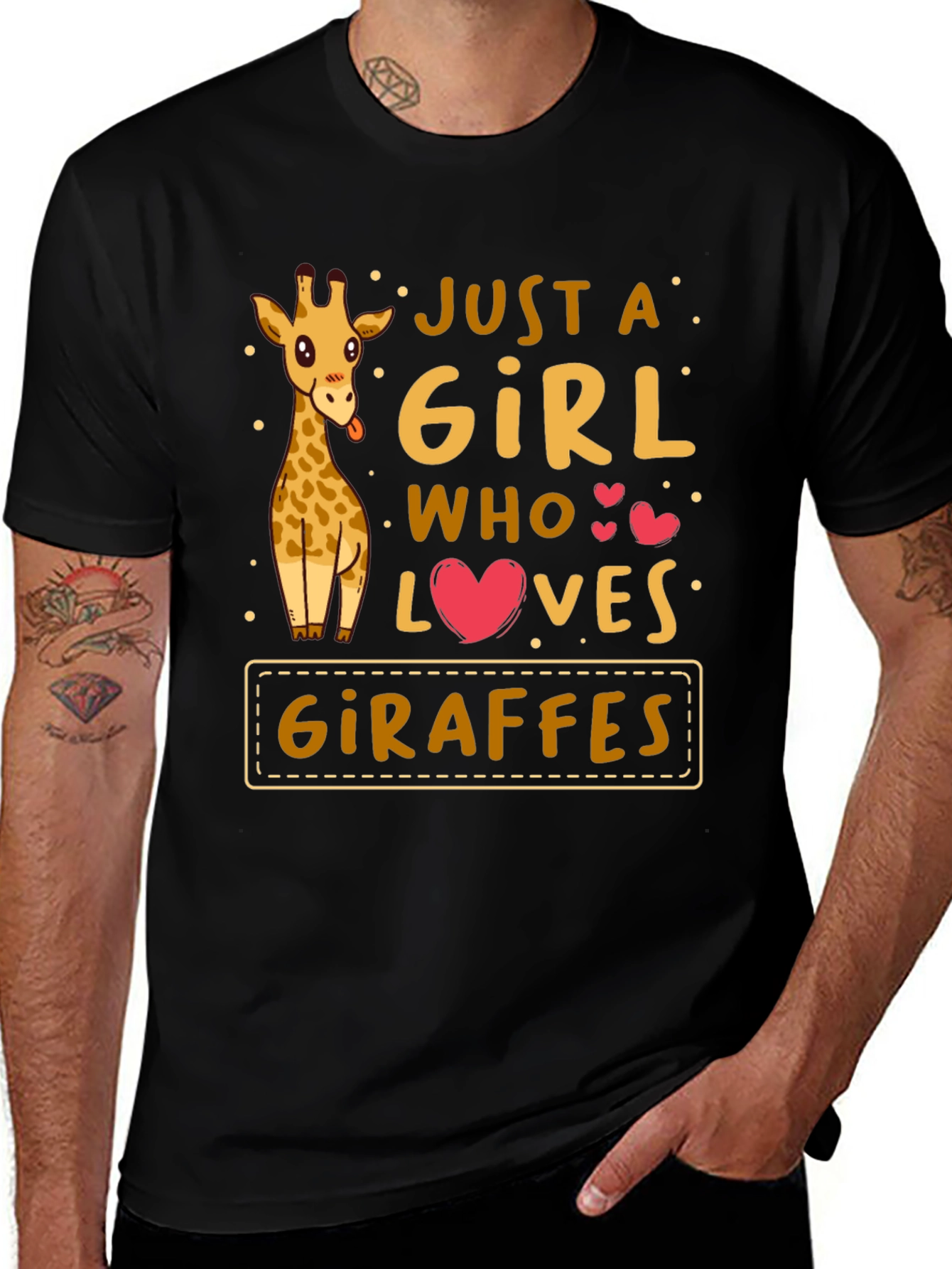 Just a Girl Who Loves Giraffes T-Shirt