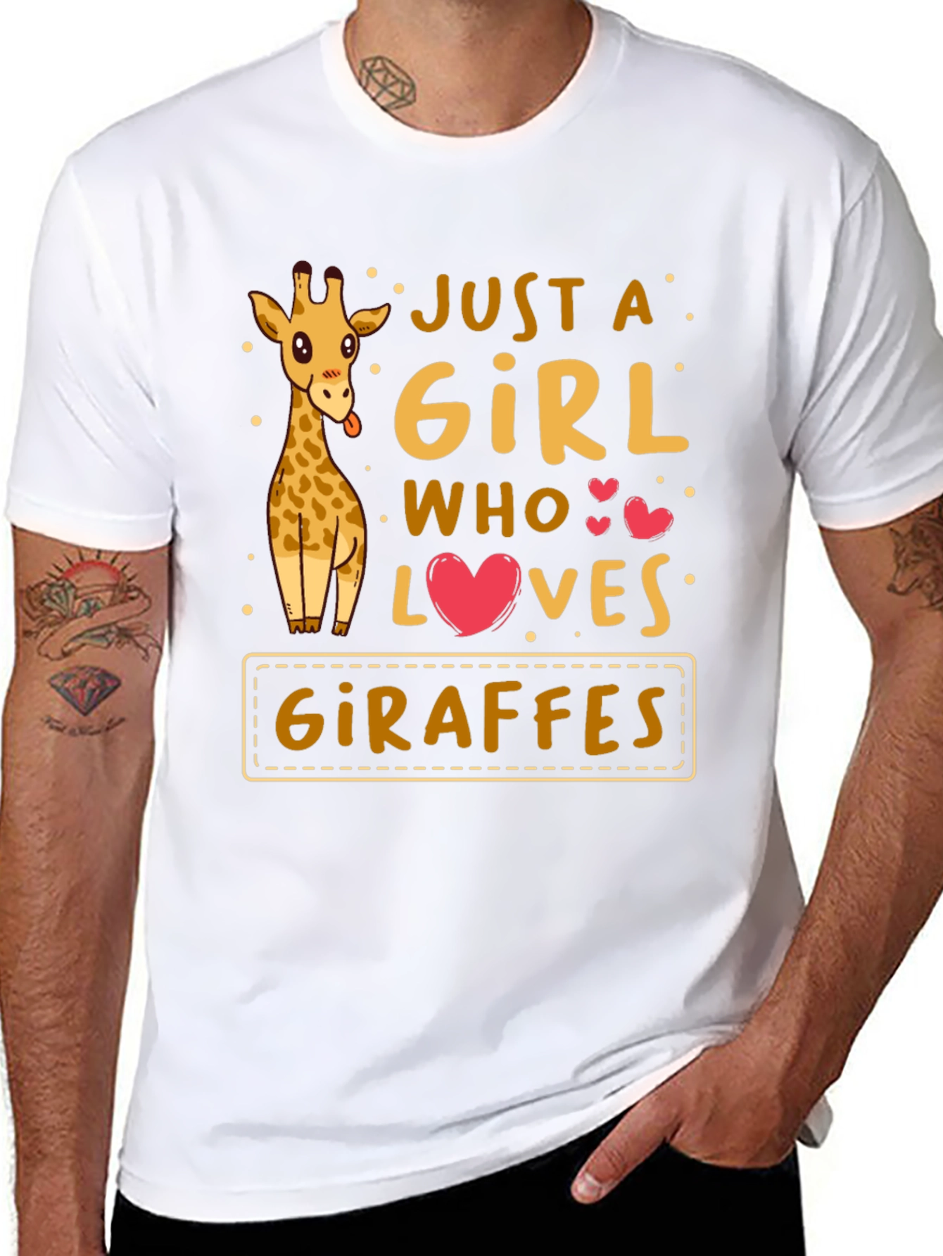 Just a Girl Who Loves Giraffes T-Shirt