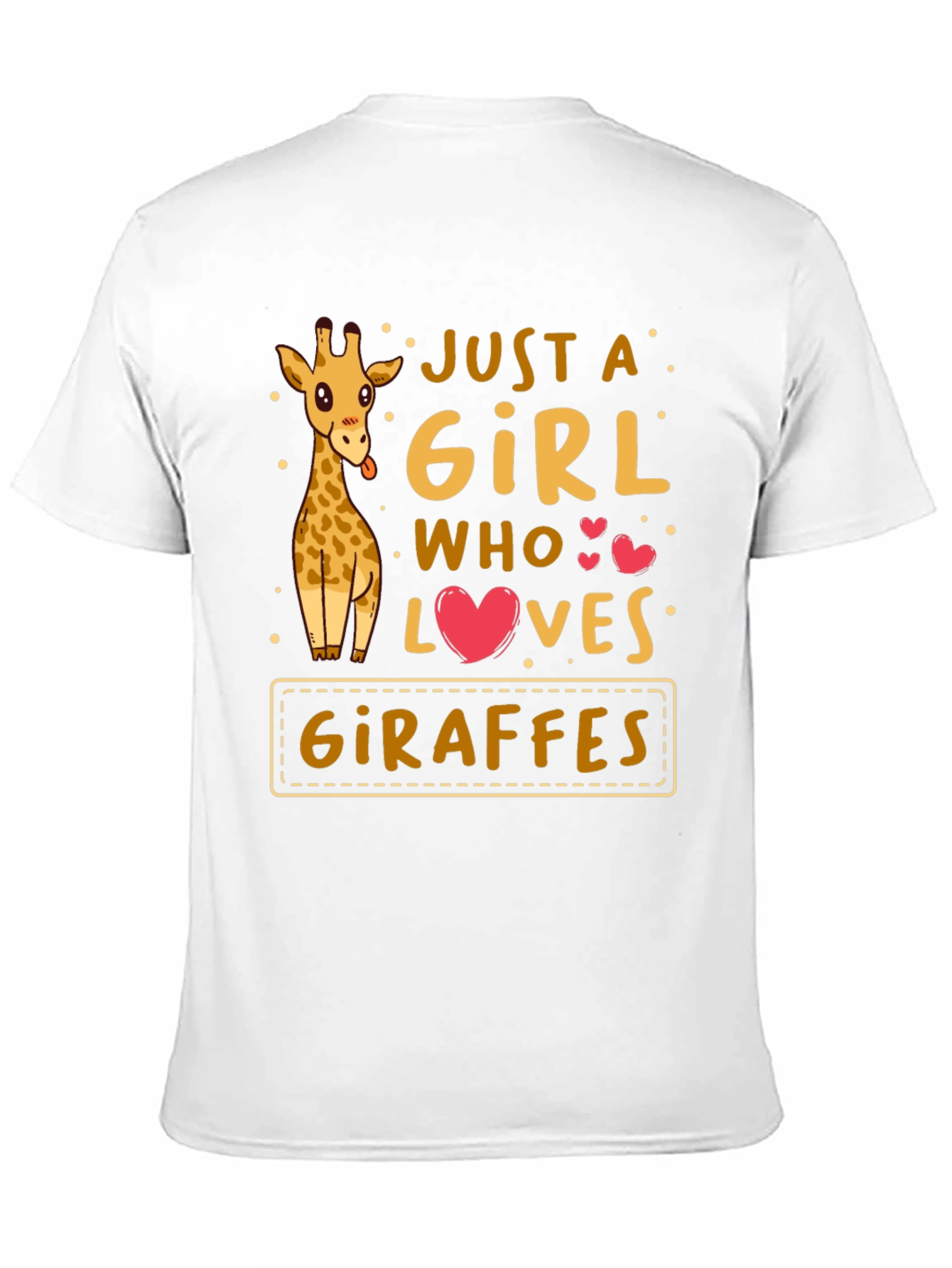 Just a Girl Who Loves Giraffes T-Shirt