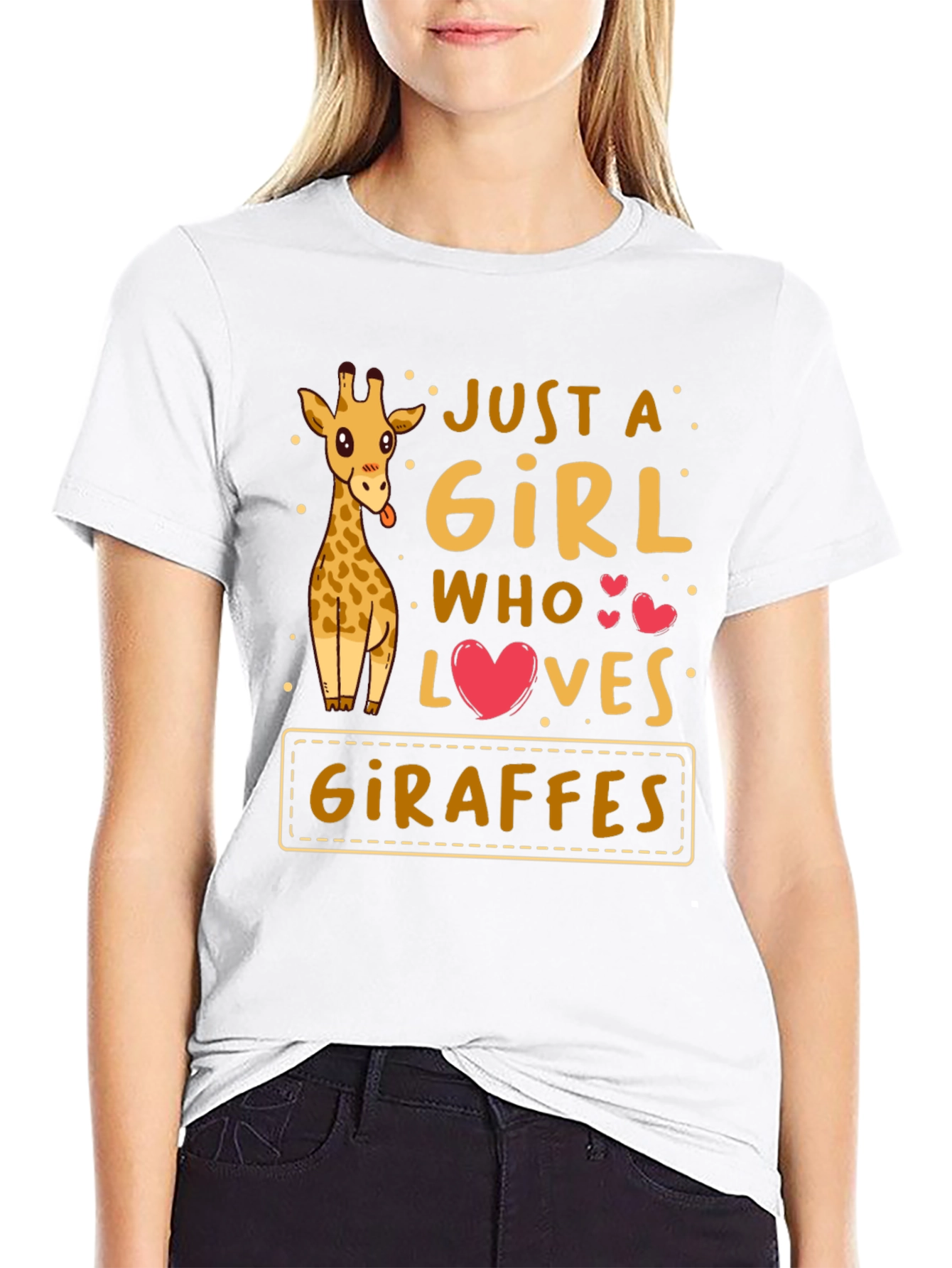 Just a Girl Who Loves Giraffes T-Shirt