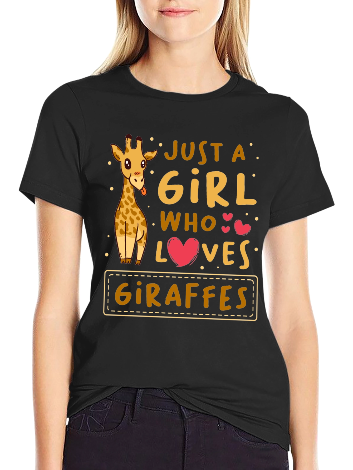 Just a Girl Who Loves Giraffes T-Shirt