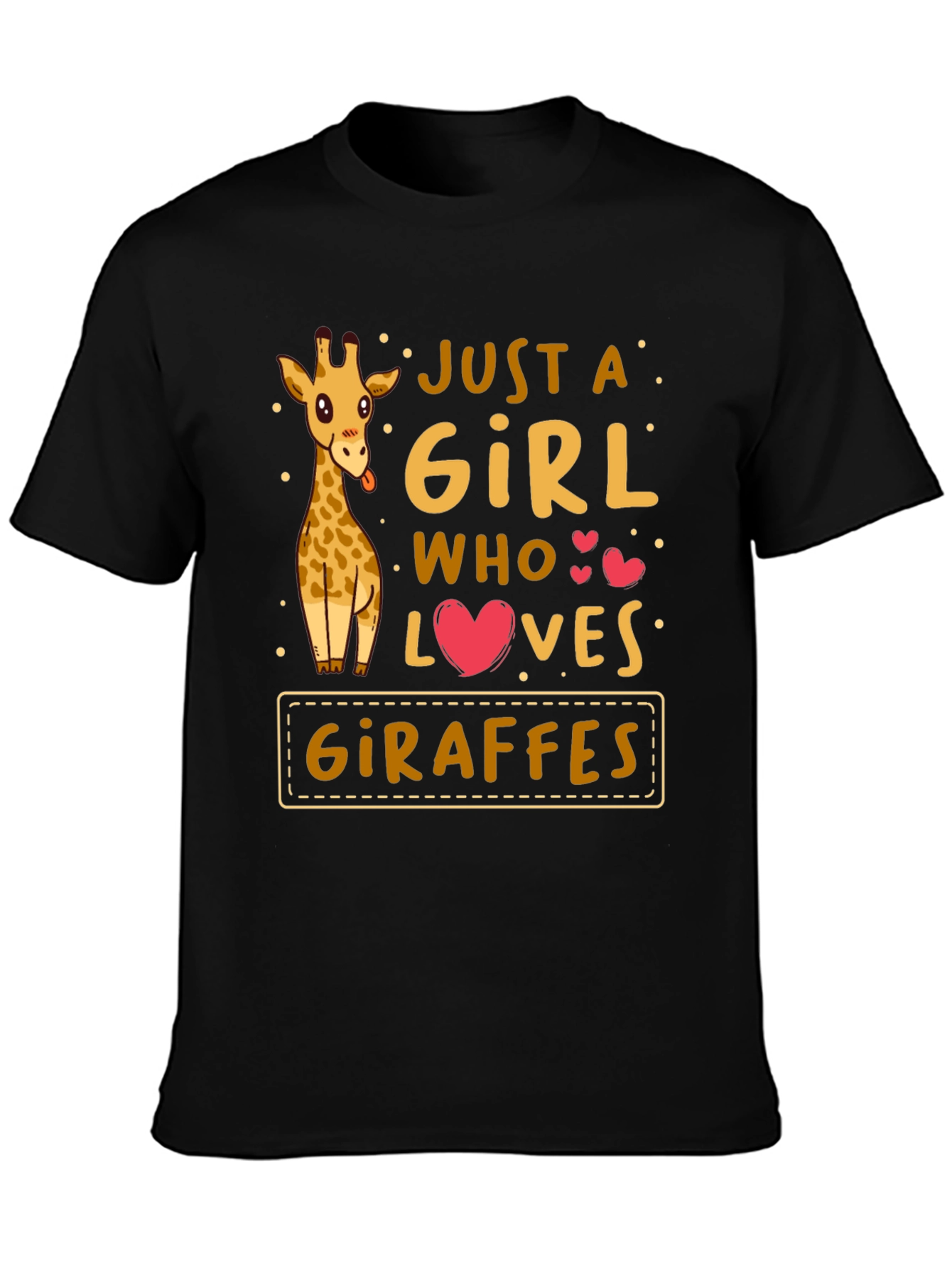 Just a Girl Who Loves Giraffes T-Shirt