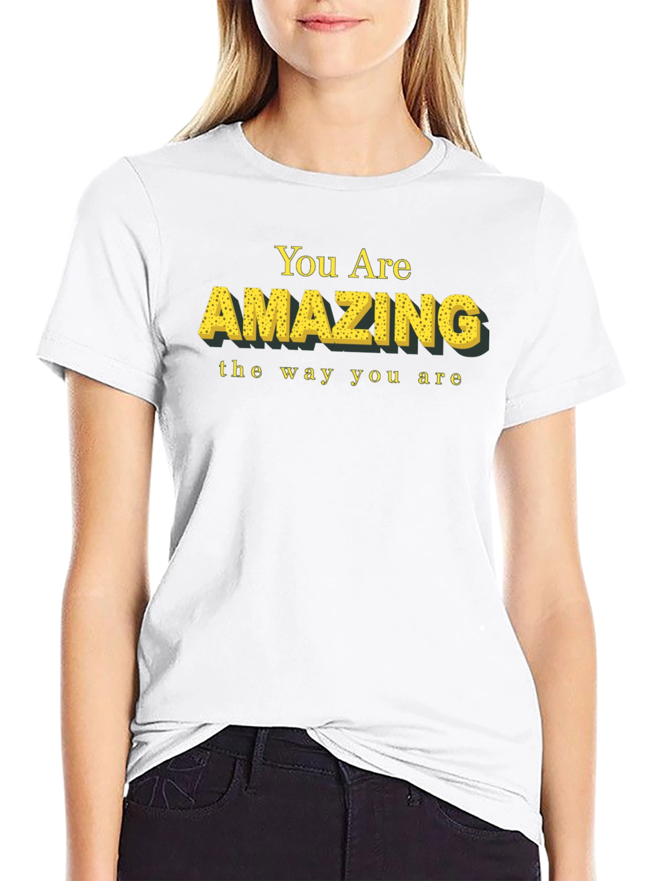 You Are Amazing Graphic Tee - Black