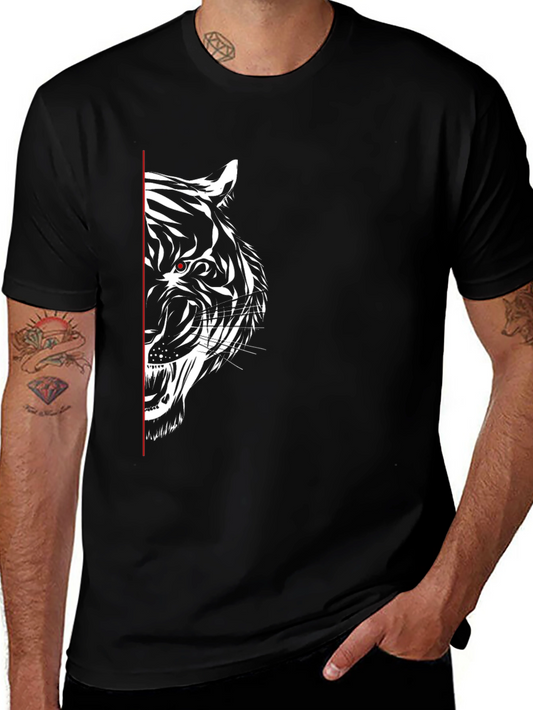 Black Tiger Graphic Tee - Fierce Style