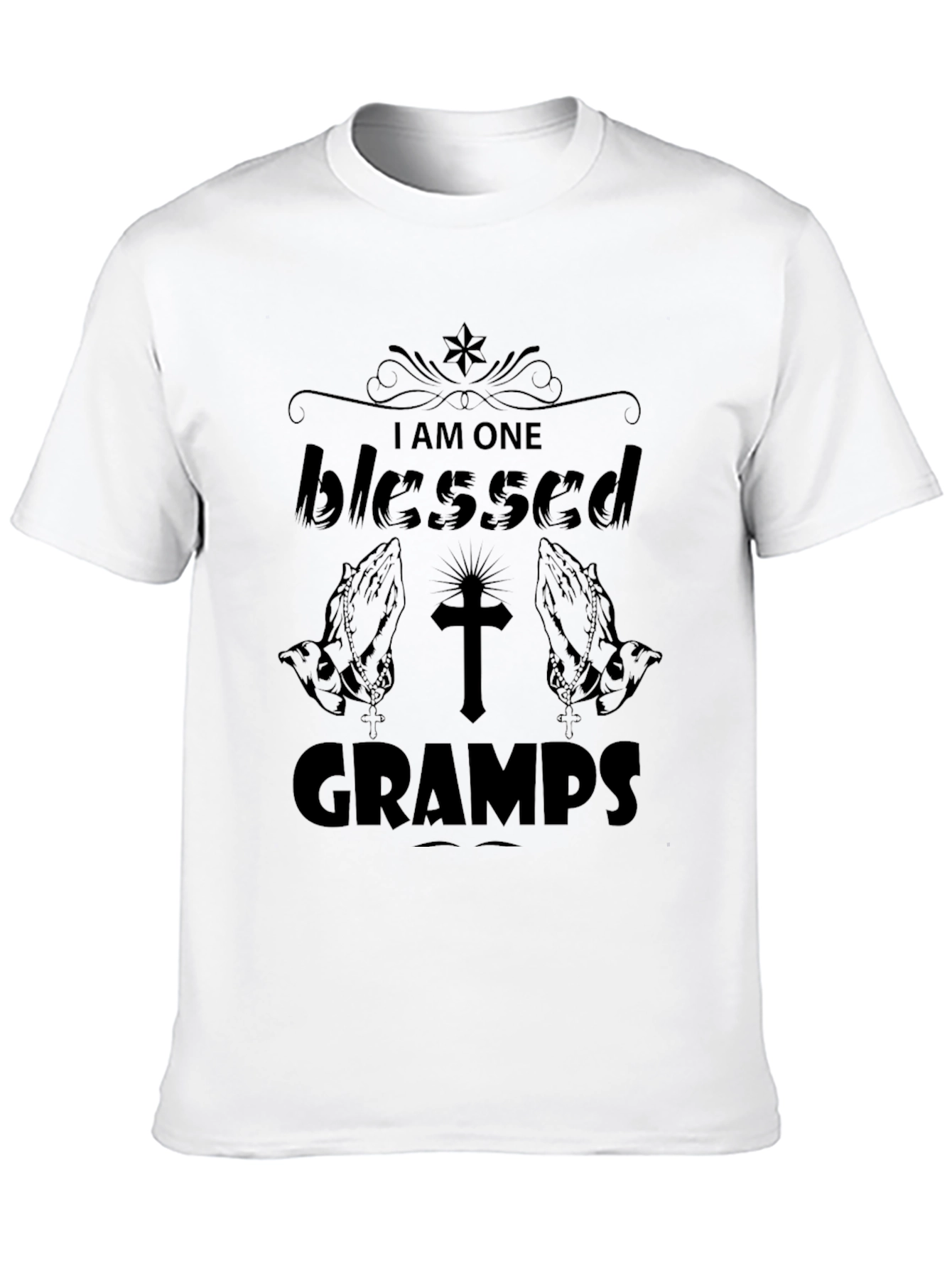Blessed Gramps Black T-Shirt