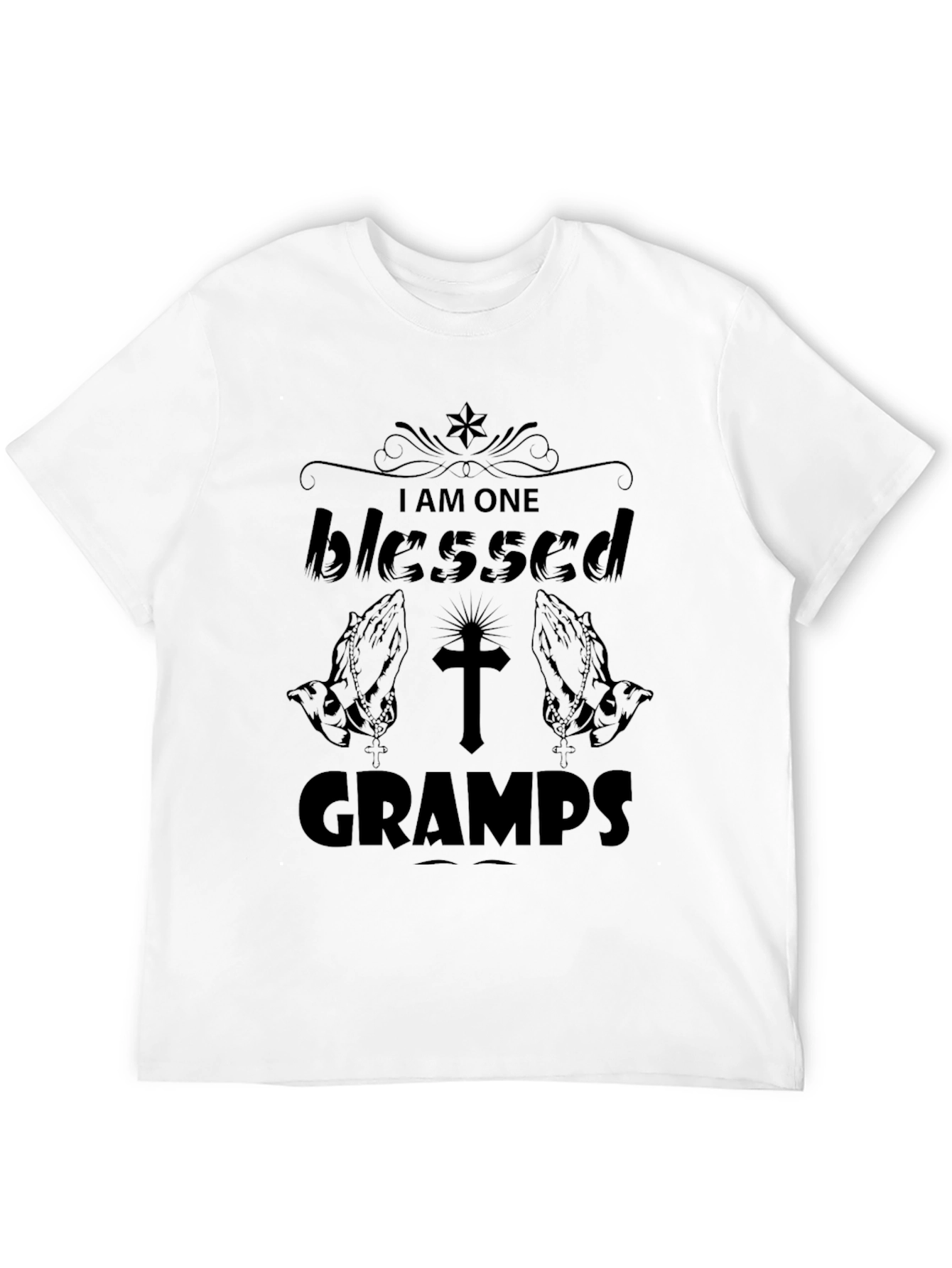 Blessed Gramps Black T-Shirt