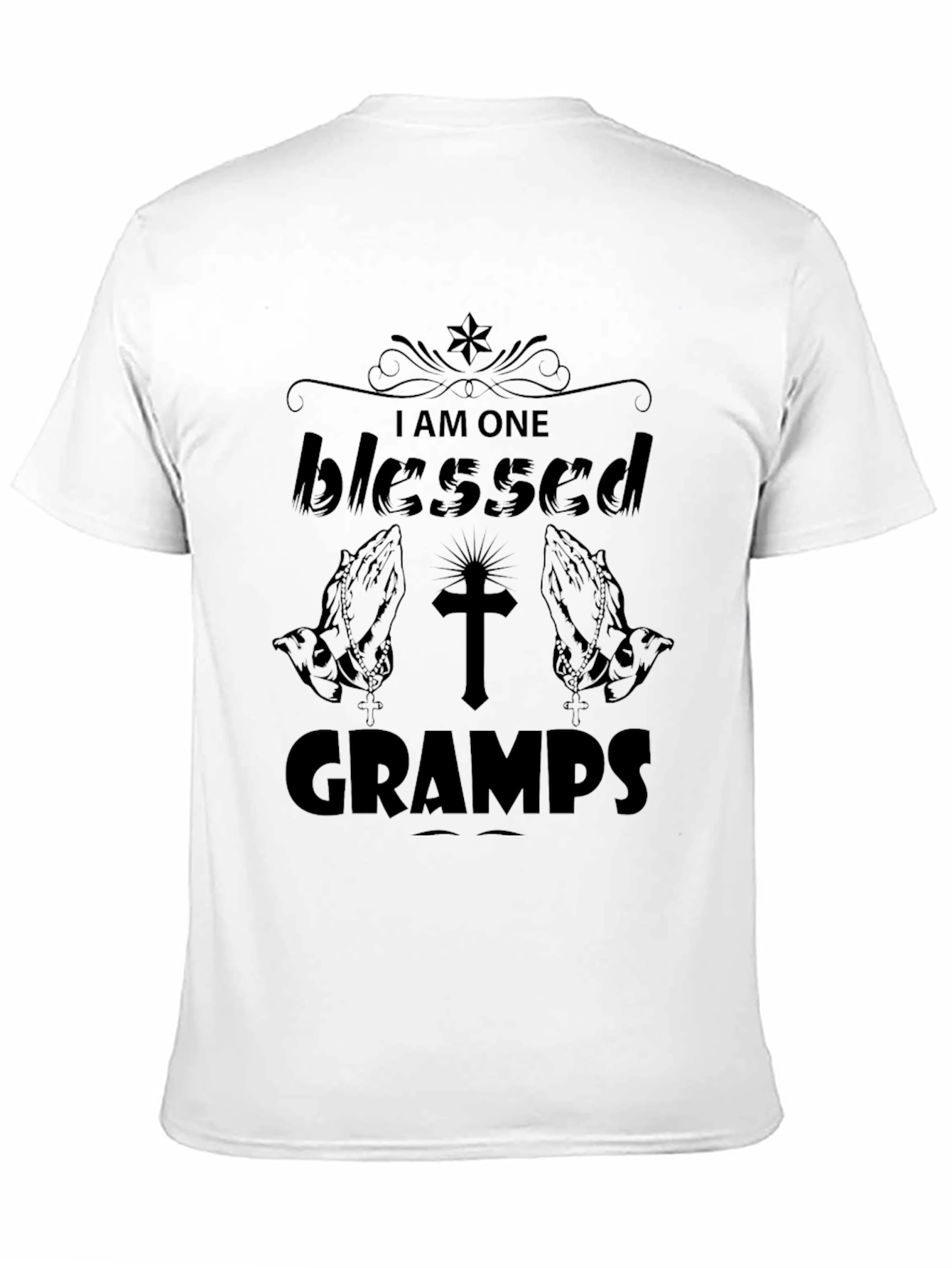 Blessed Gramps Black T-Shirt