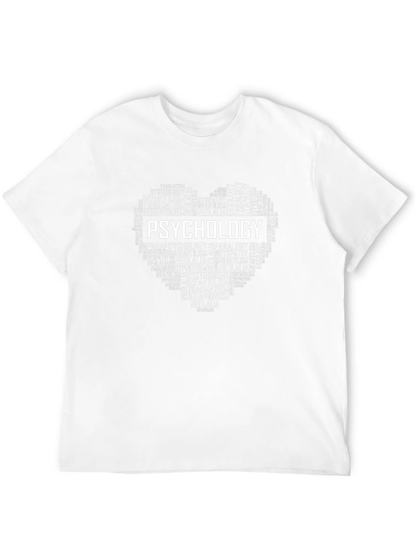 Psychology Word Art Heart T-Shirt
