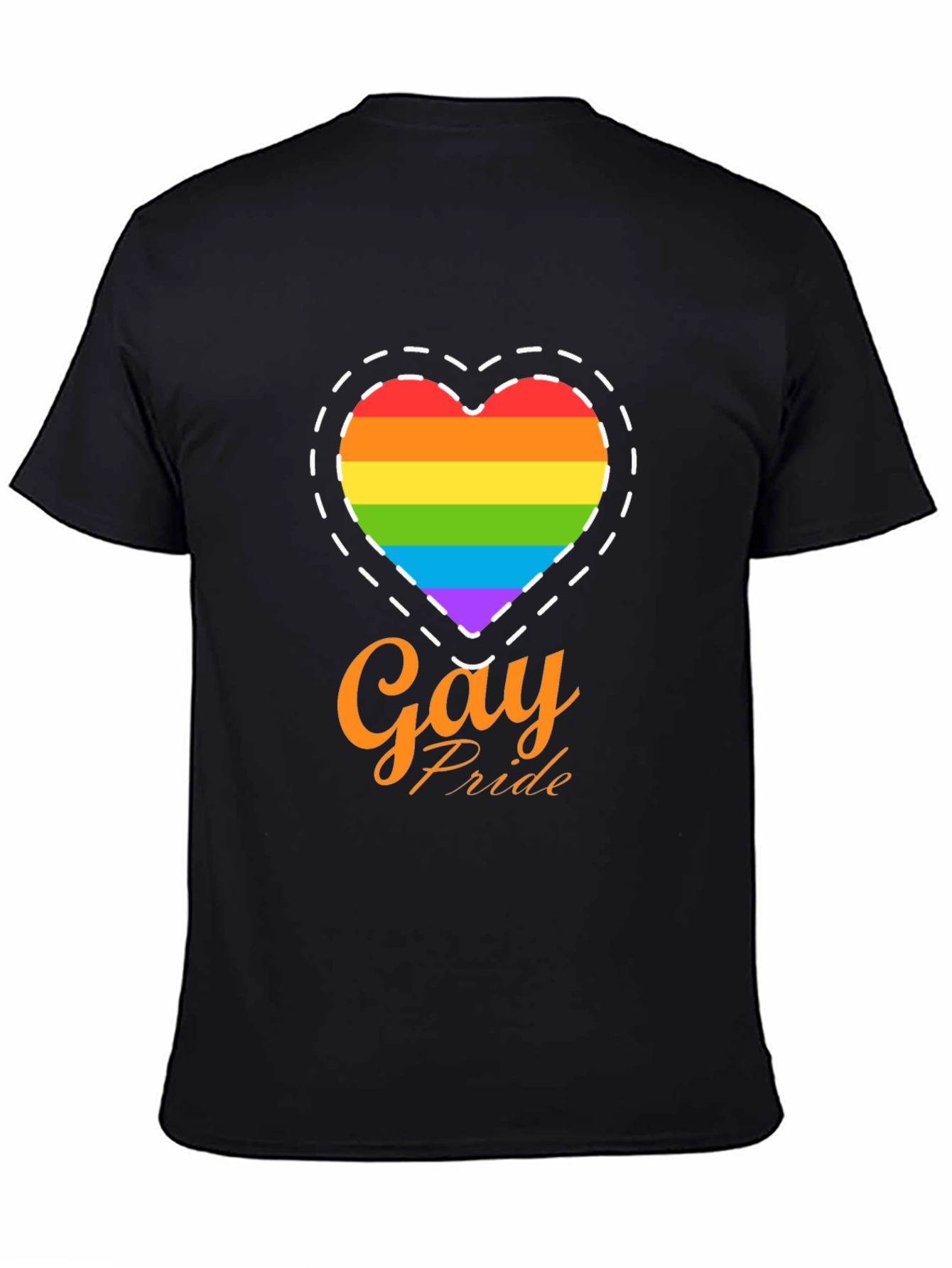 Gay Pride Rainbow Heart T-Shirt