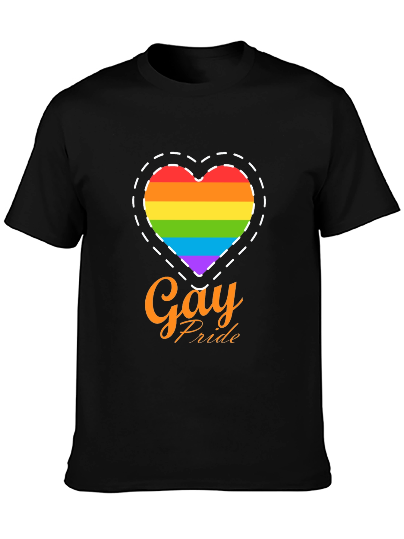 Gay Pride Rainbow Heart T-Shirt