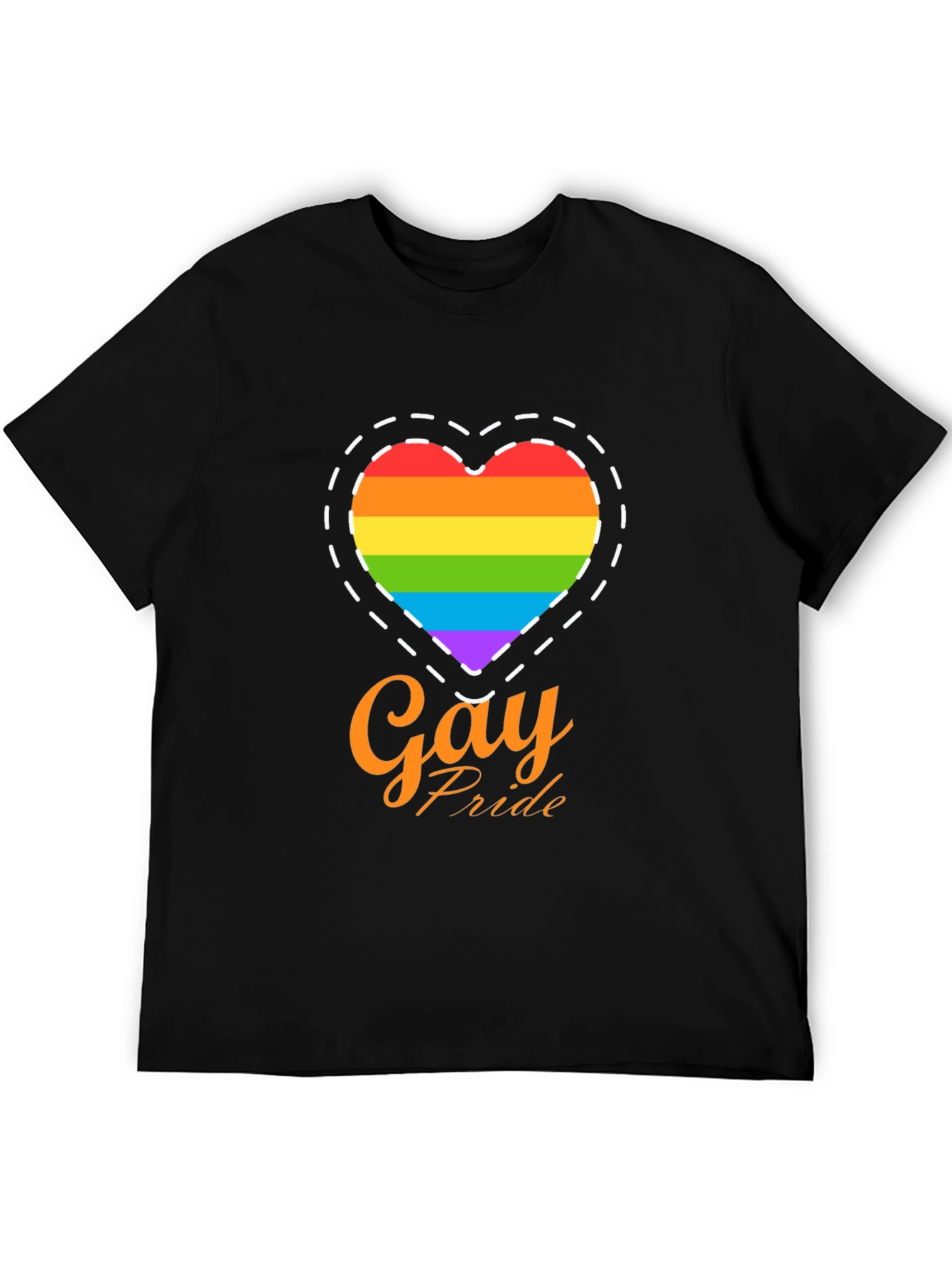 Gay Pride Rainbow Heart T-Shirt