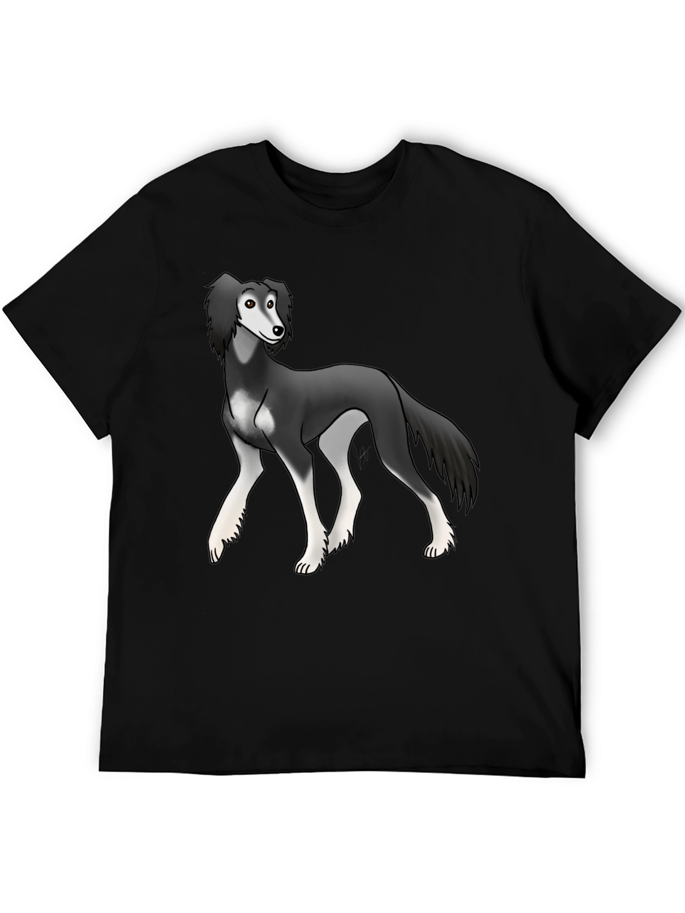 Dog Graphic Tee - Stylish Black Unisex T-Shirt