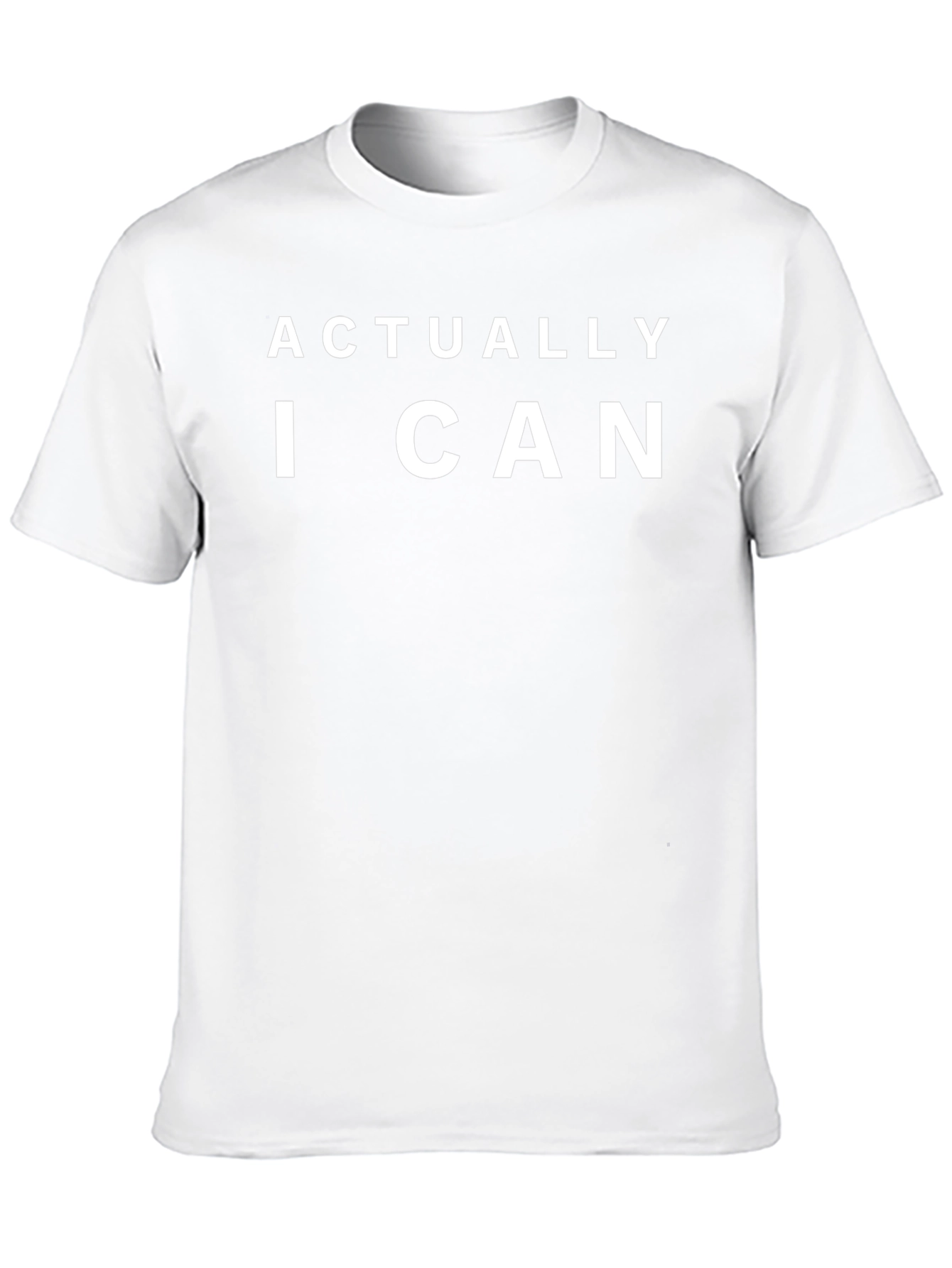 Actually I Can Mens Black T-Shirt