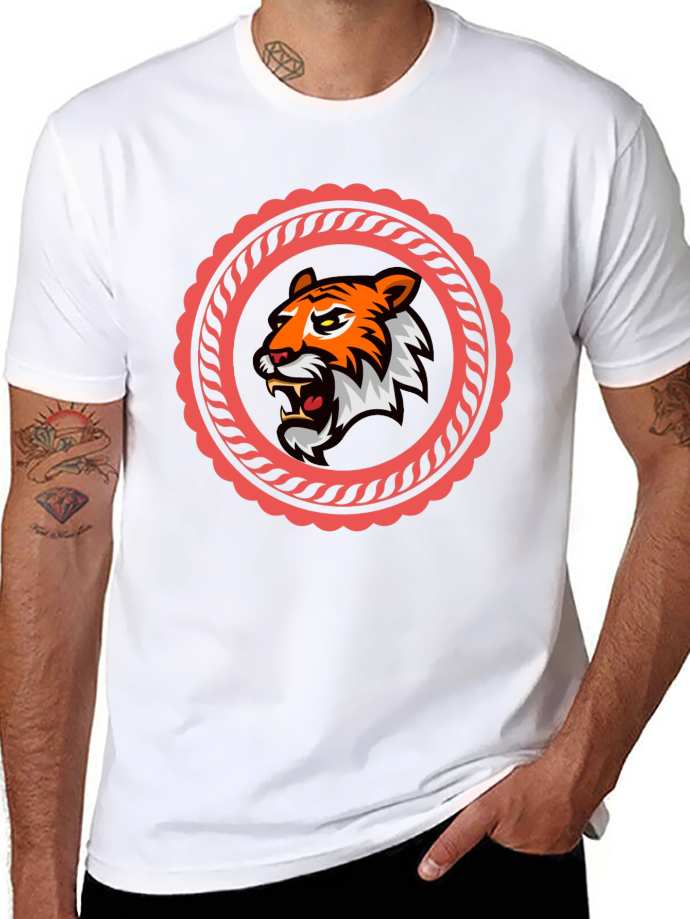 Tiger Graphic Black T-Shirt