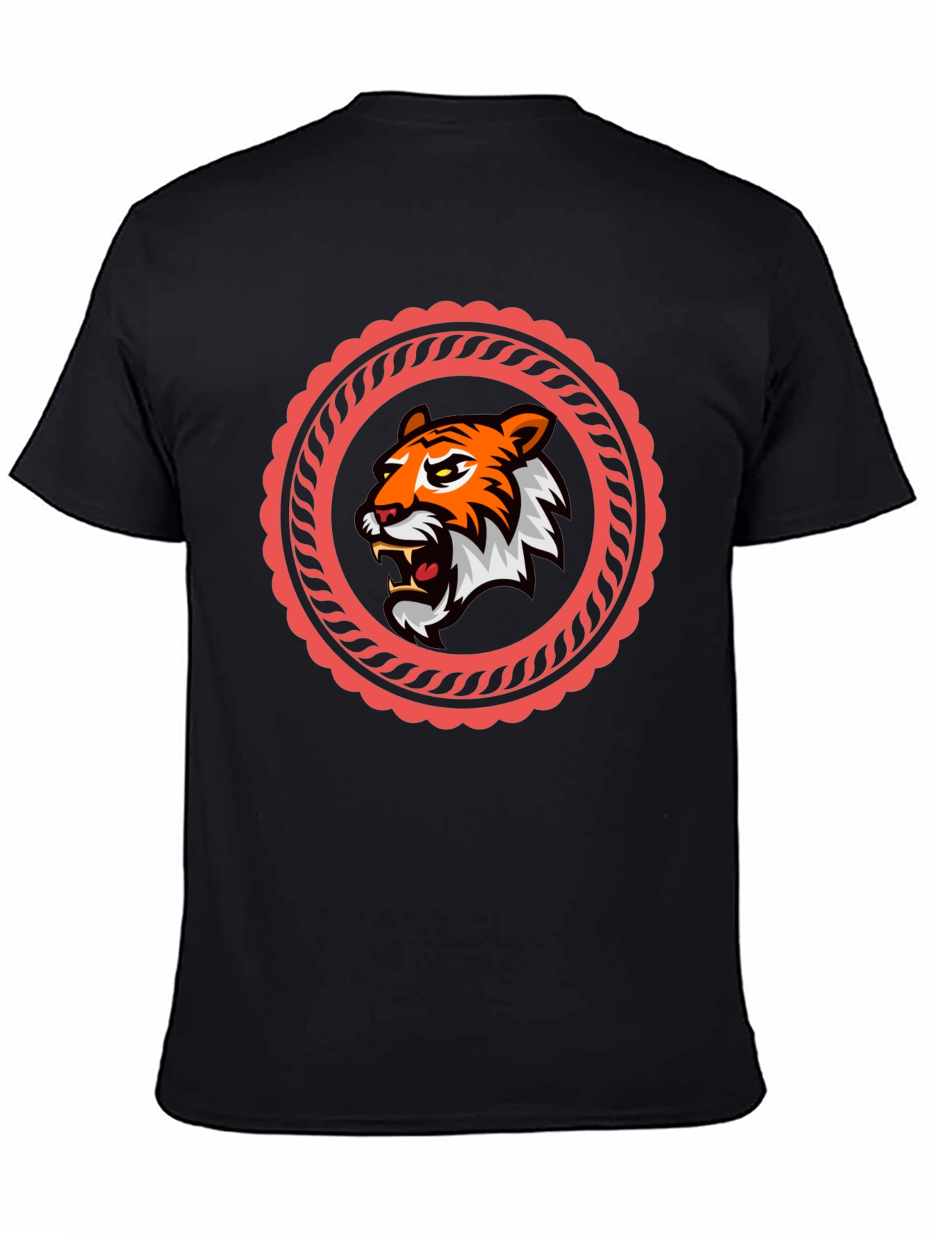 Tiger Graphic Black T-Shirt