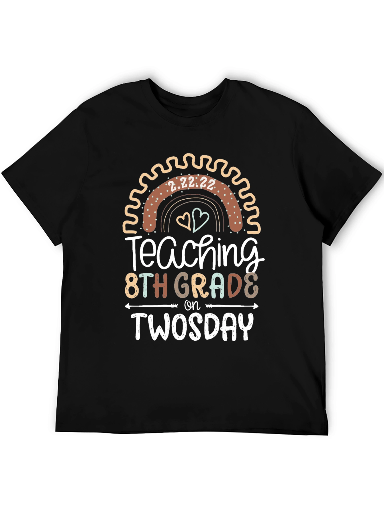 Teaching 8th Grade on Twosday Teacher T-Shirt