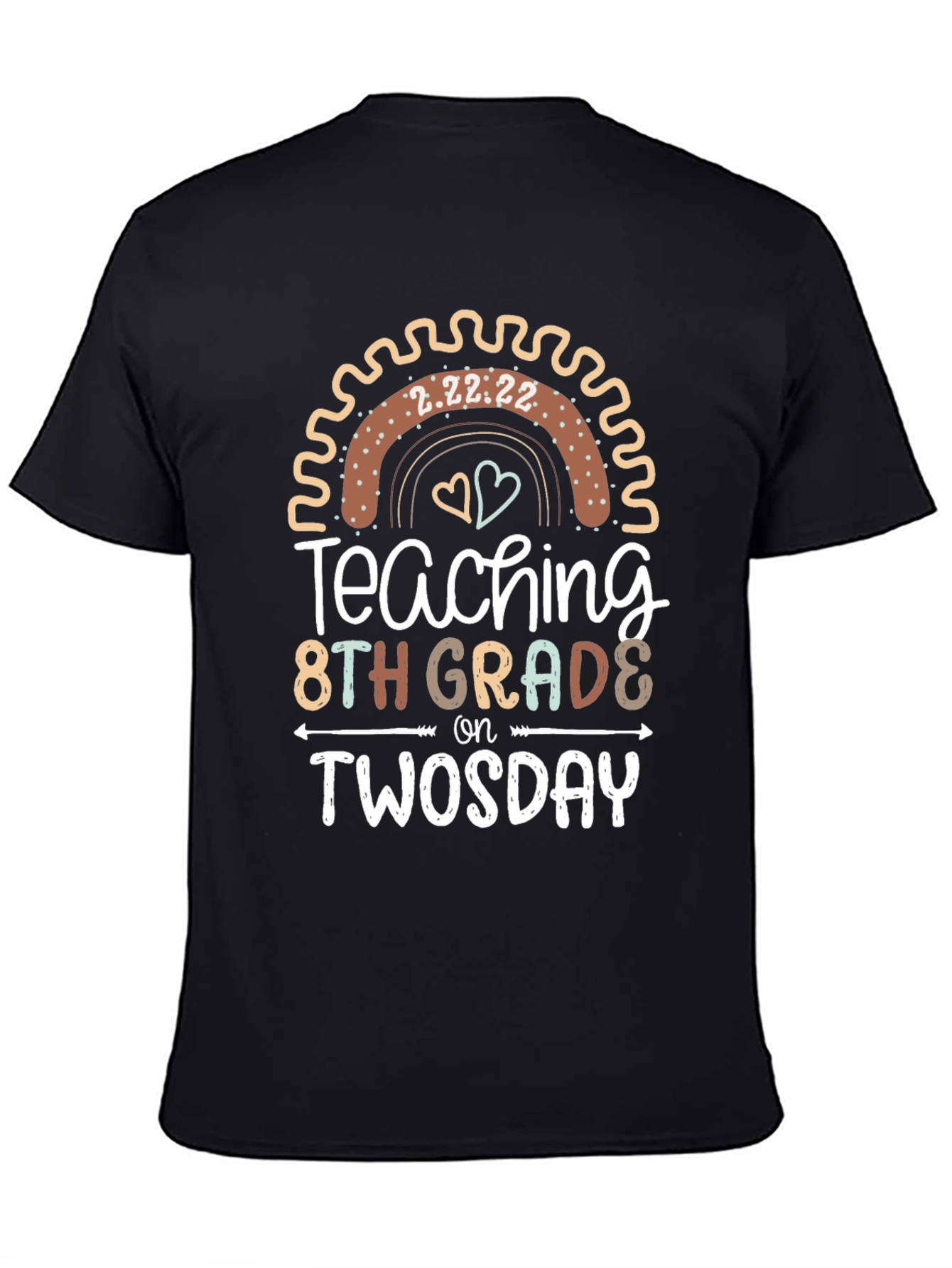 Teaching 8th Grade on Twosday Teacher T-Shirt