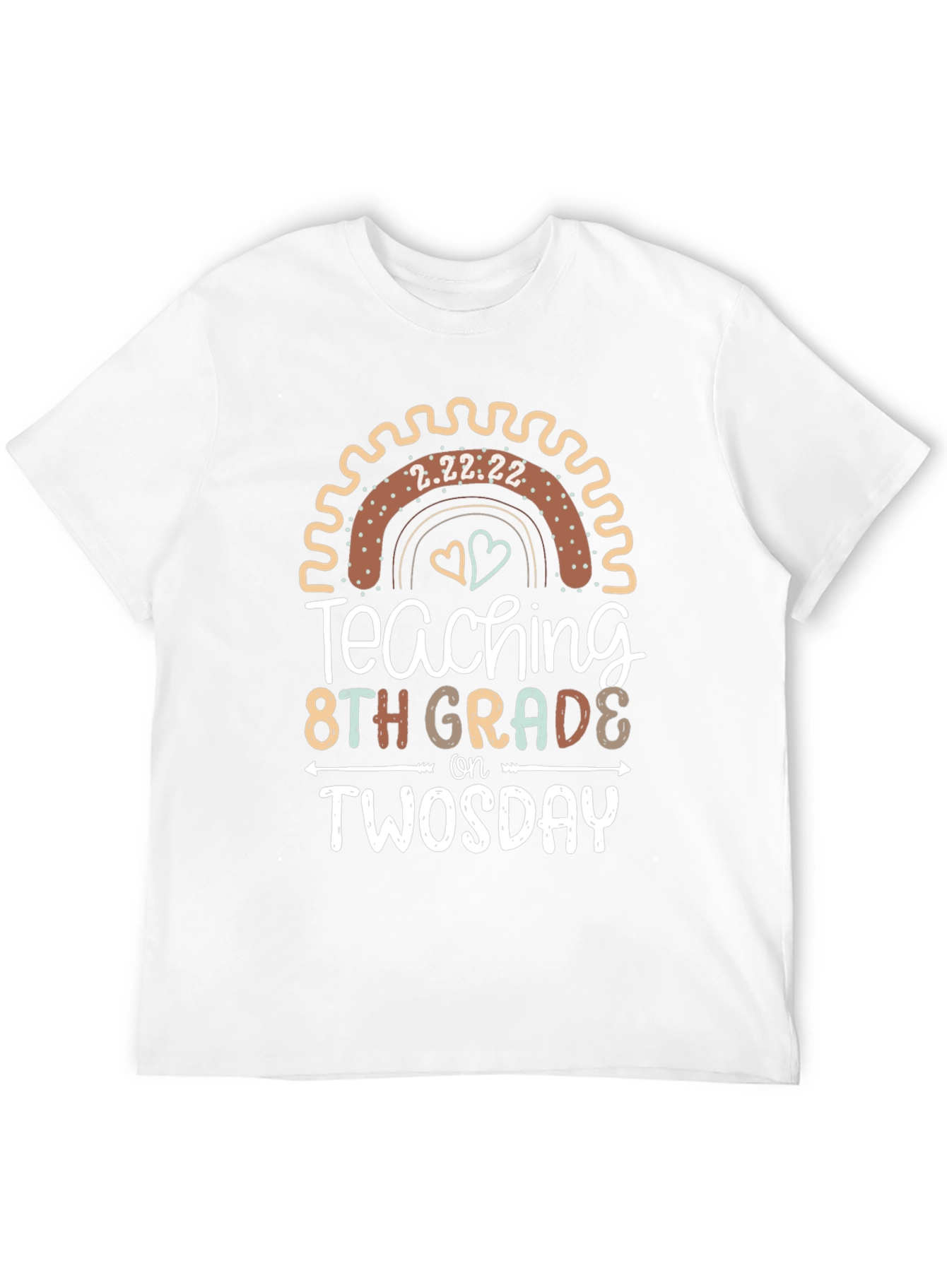 Teaching 8th Grade on Twosday Teacher T-Shirt