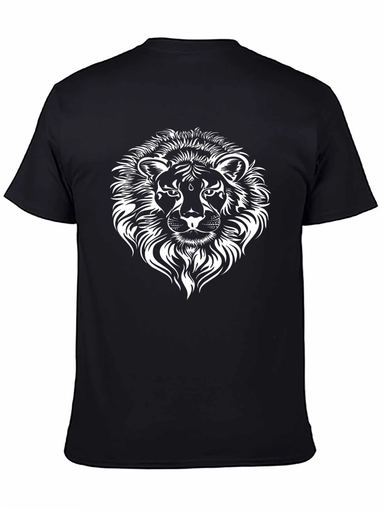 Lion Graphic Tee - Bold Black T-Shirt