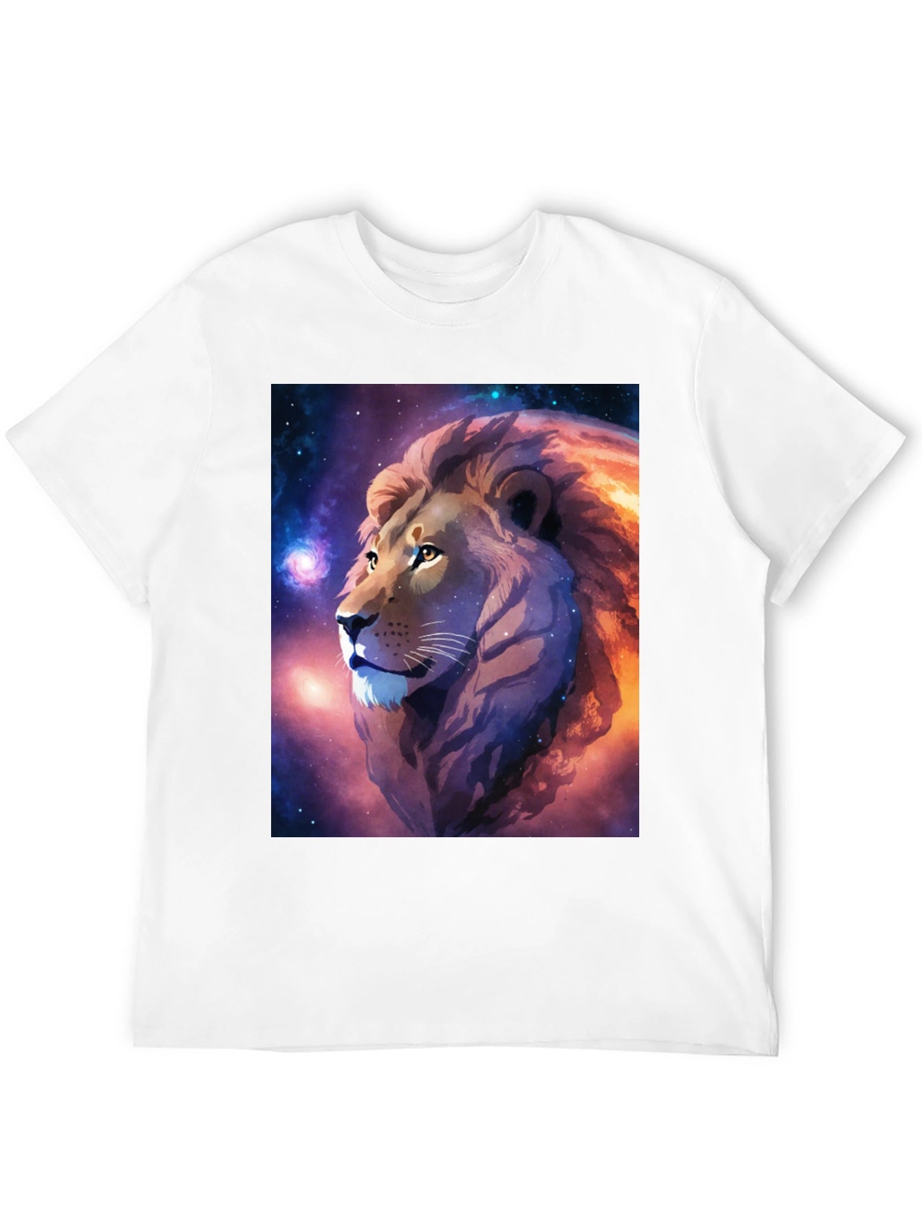 Cosmic Lion Graphic Black T-Shirt