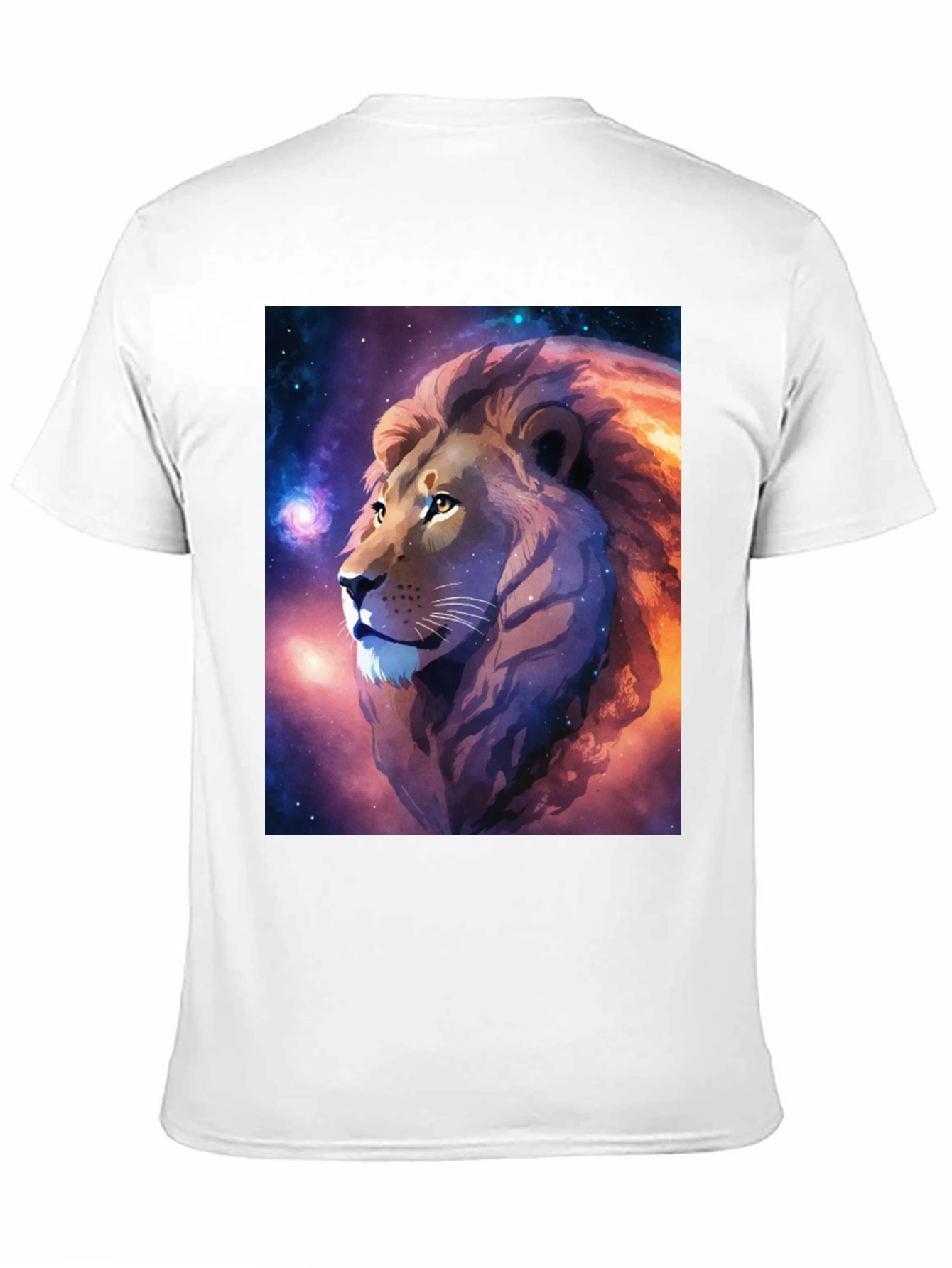 Cosmic Lion Graphic Black T-Shirt